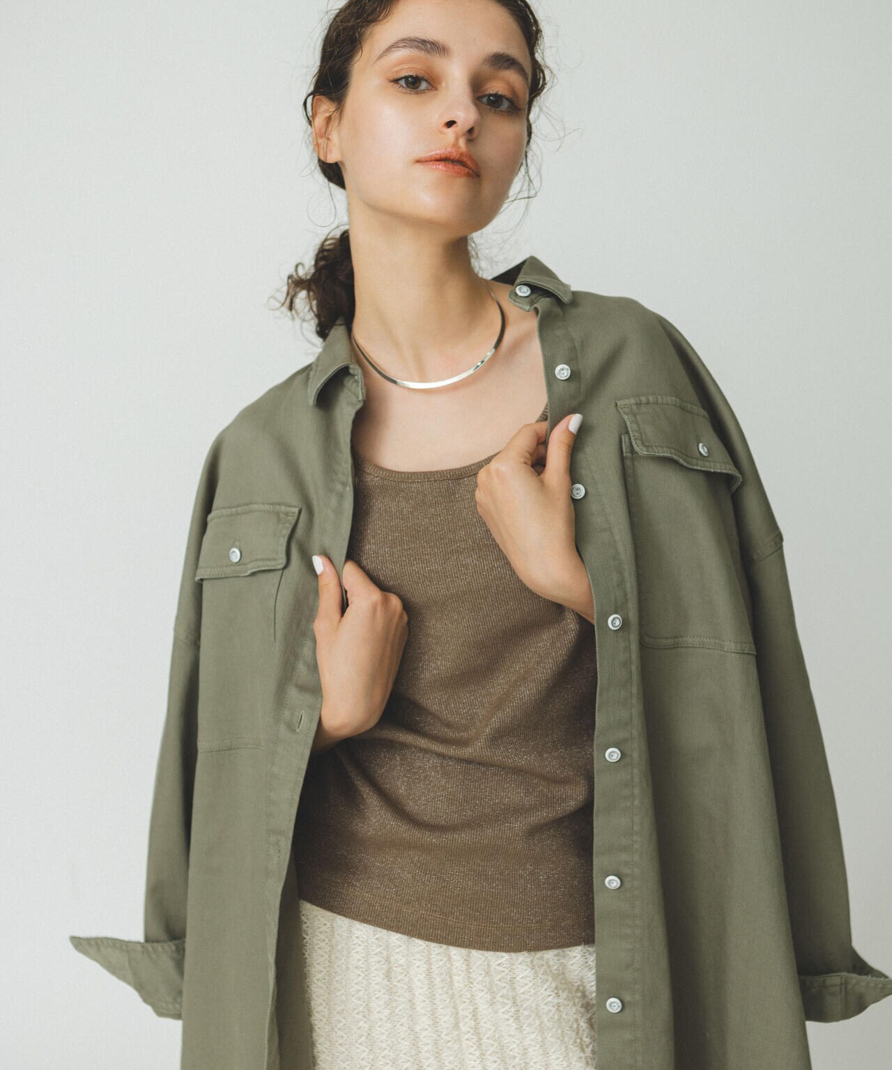 Healthy Denim/Almond シャツ 6714220010