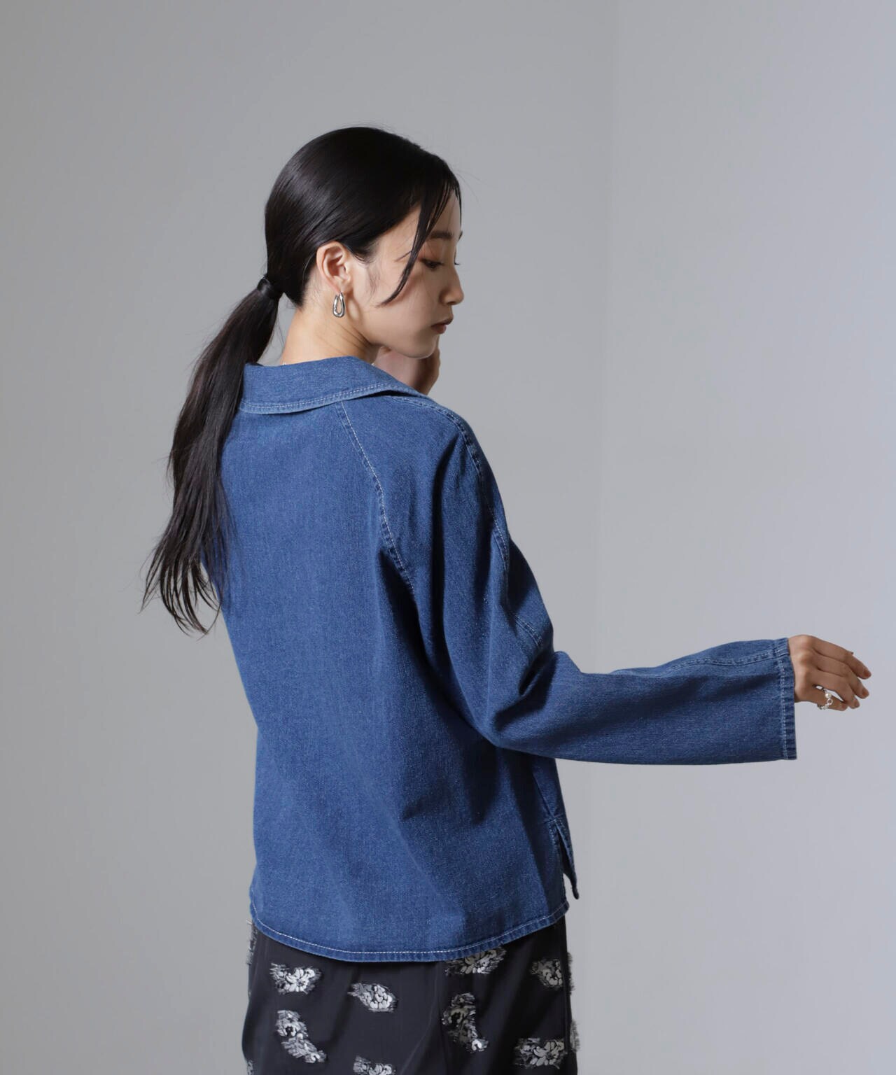 Baum und Pferdgarten/Soft Denim シャツ 6714220011