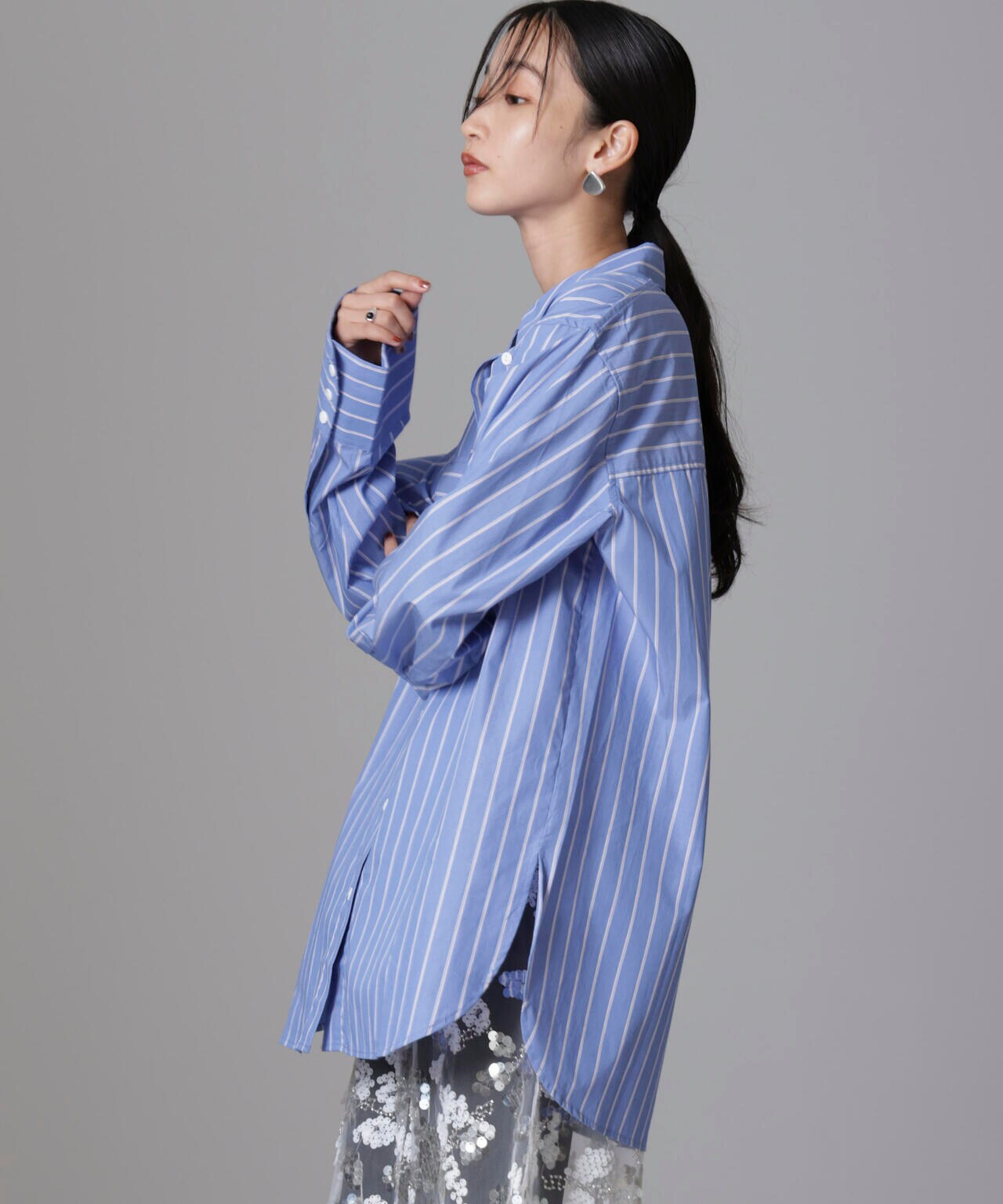 新製品情報も満載 und Baum Pferdgarten シャツ Poplin Cotton Striped / トップス
