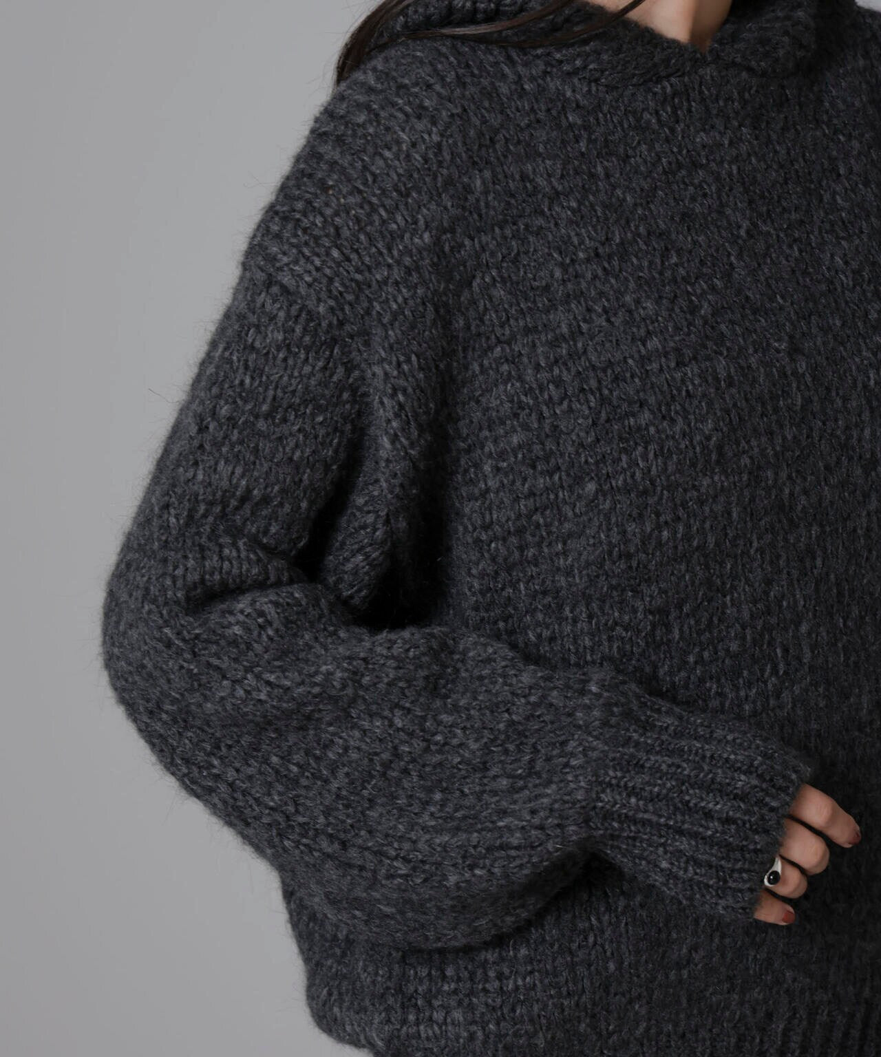 TRICOTS JEAN MARC/別注 ニットフーディー 6714222052