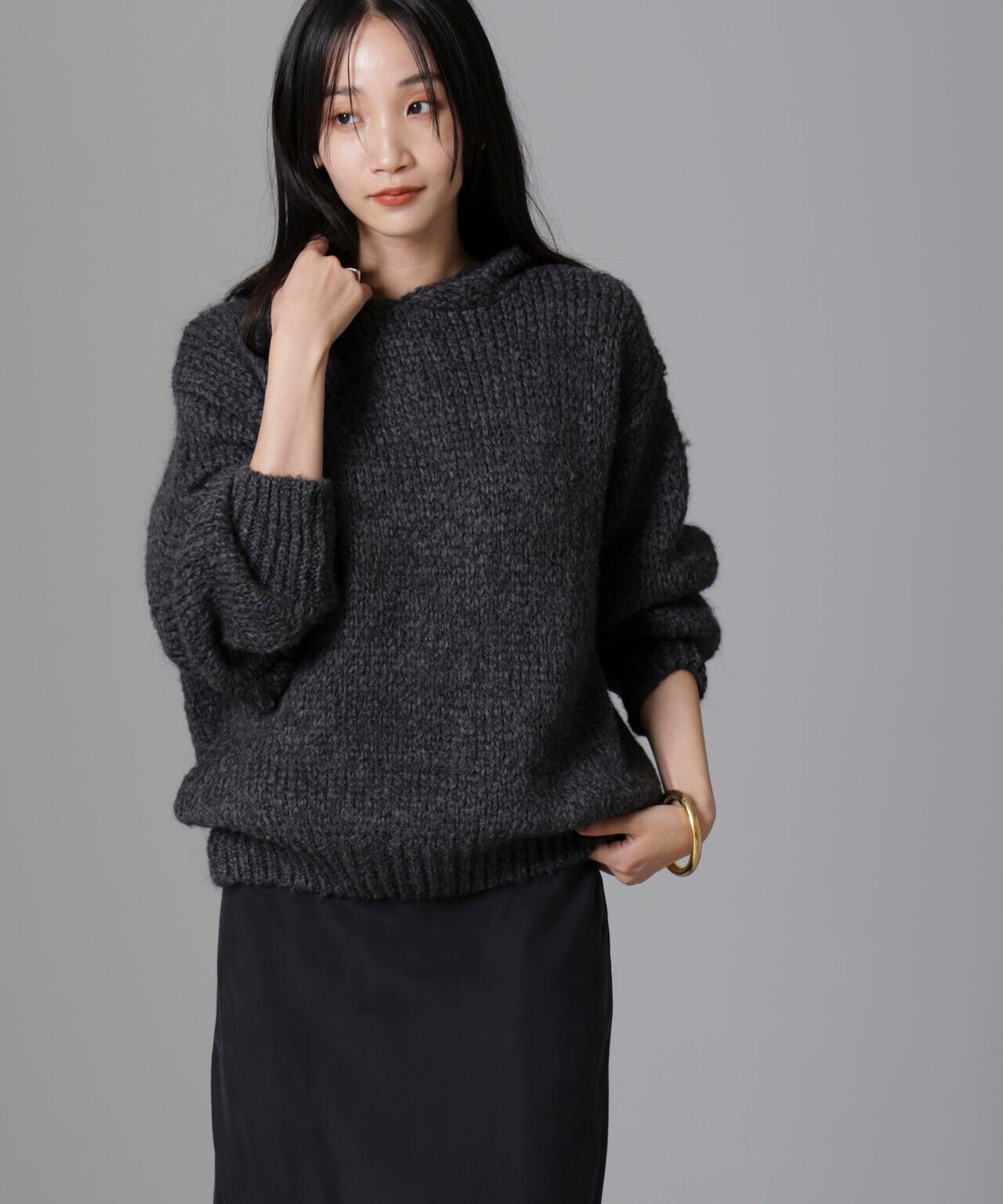 TRICOTS JEAN MARC/別注 ニットフーディー 6714222052