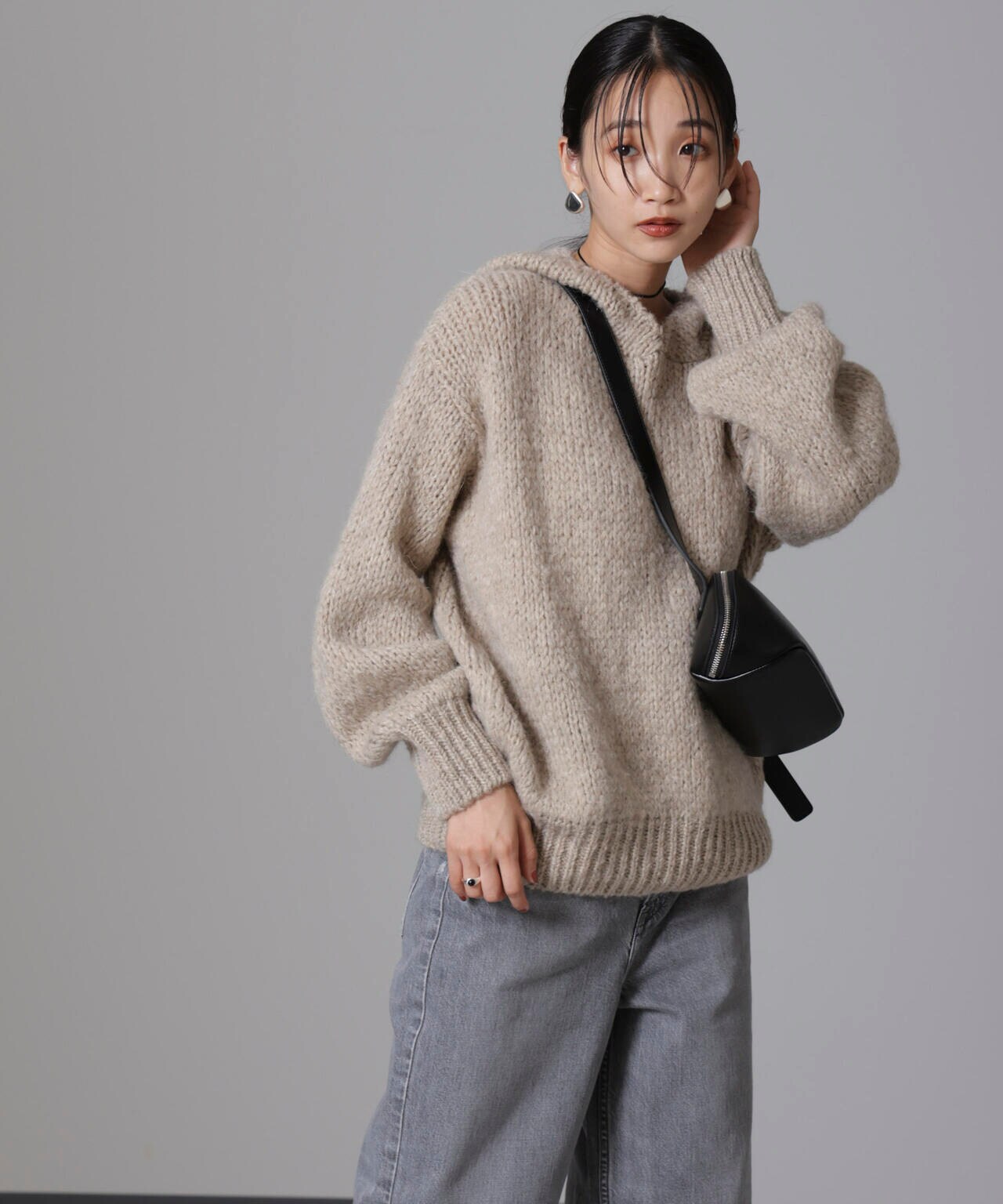 TRICOTS JEAN MARC/別注 ニットフーディー 6714222052