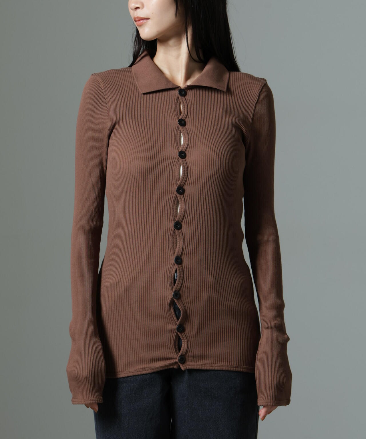 事務服 制服 オフィス FOLK フォーク ニットオーバーブラウス（7