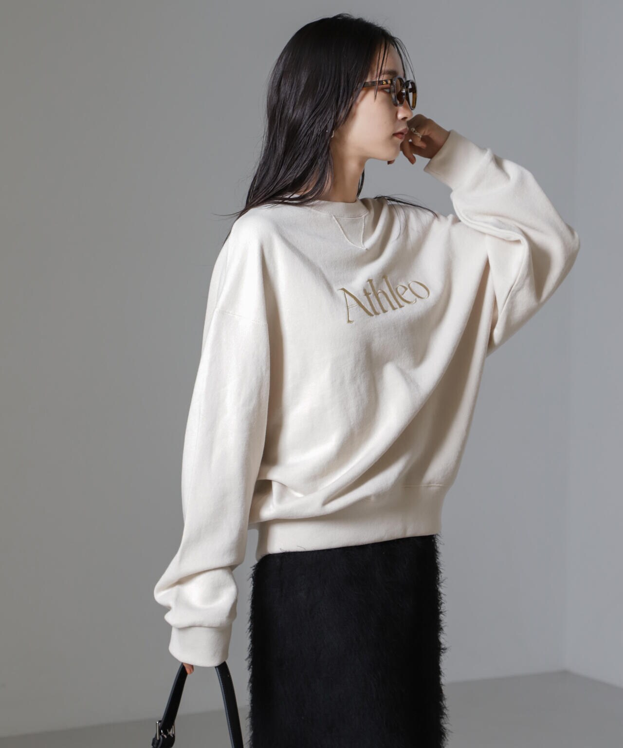 RUSSELL ATHLETIC/別注 Sweat Crew Neck Emb.Shirt 6714223043