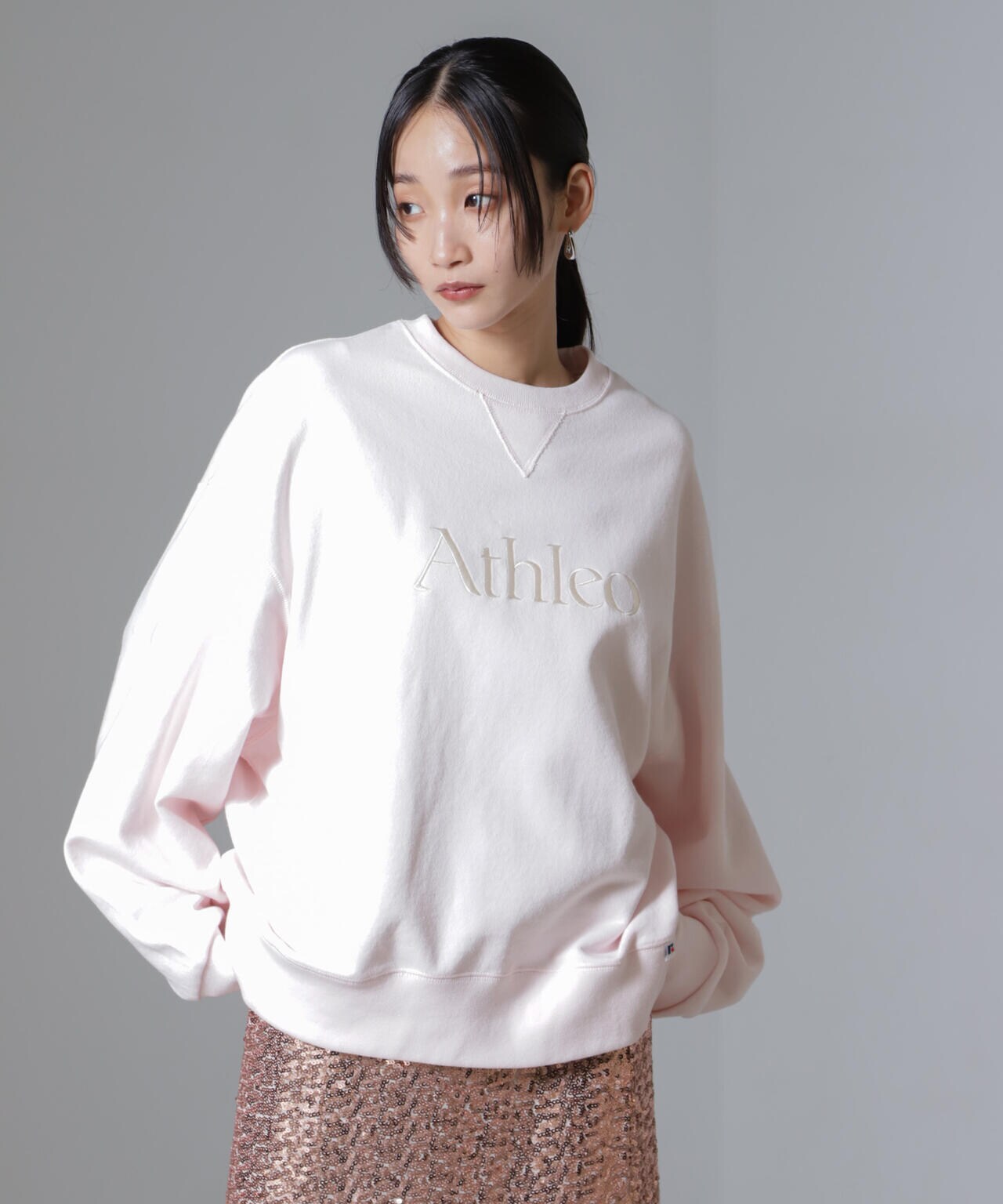 RUSSELL ATHLETIC / 別注 Sweat Crew Neck Emb.Shirt