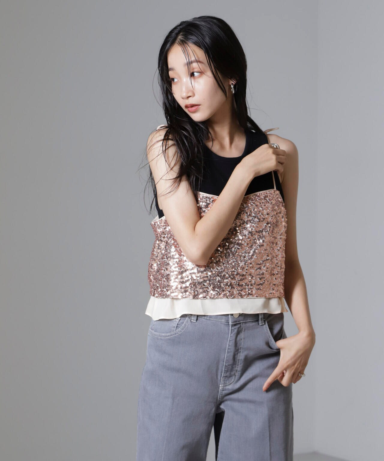 Baum und Pferdgarten / Sequins チューブ キャミ