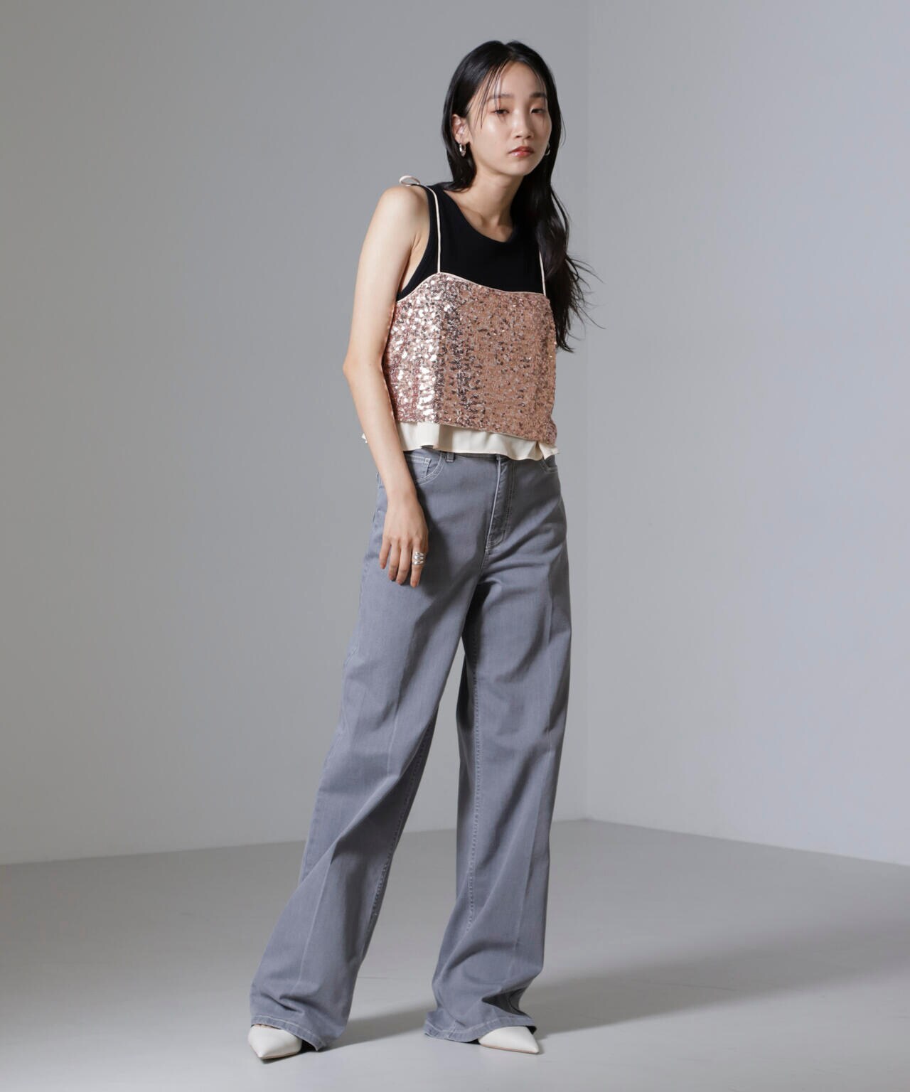Baum und Pferdgarten / Sequins チューブ キャミ