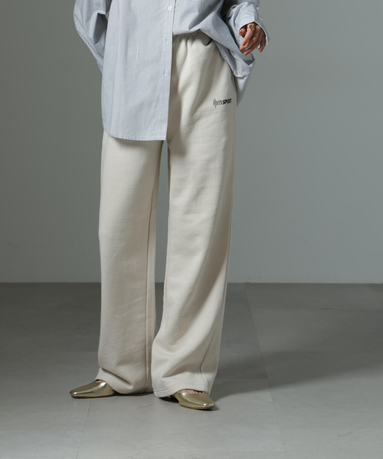 ★LUVISTRUE★SM RIBBON PANTS(WHITE)★正規品/韓国直送料込 OperaSPORT / RAYAN UNISEX SWEATPANTS