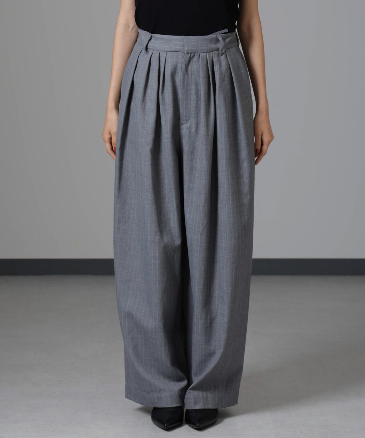 豚ビンビンRHODOLIRION BIGcollarB-15TYPE jt RHODOLIRION Tack Balloon Pants – Gabardine / ロドリリオン
