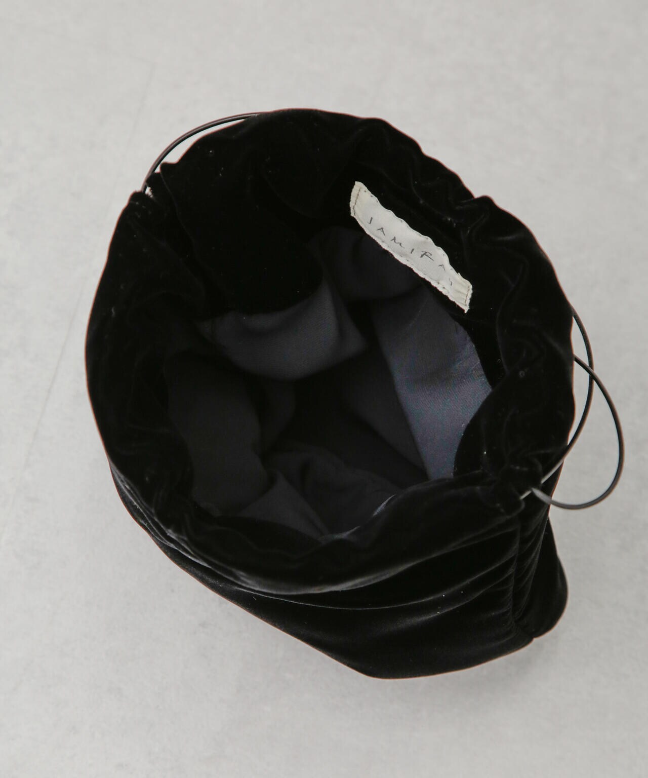 タイムセール 半額 VELVET / JAMIRAY EGG 巾着バッグ ベロア PURSE D/S バッグ