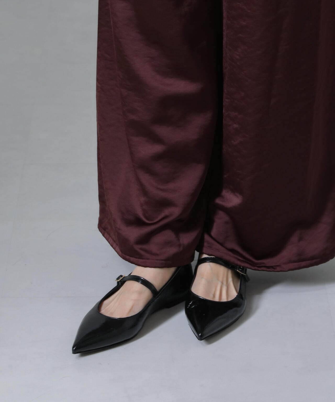 FABIO RUSCONI/ポインテッド ストラップパンプス 6714233124