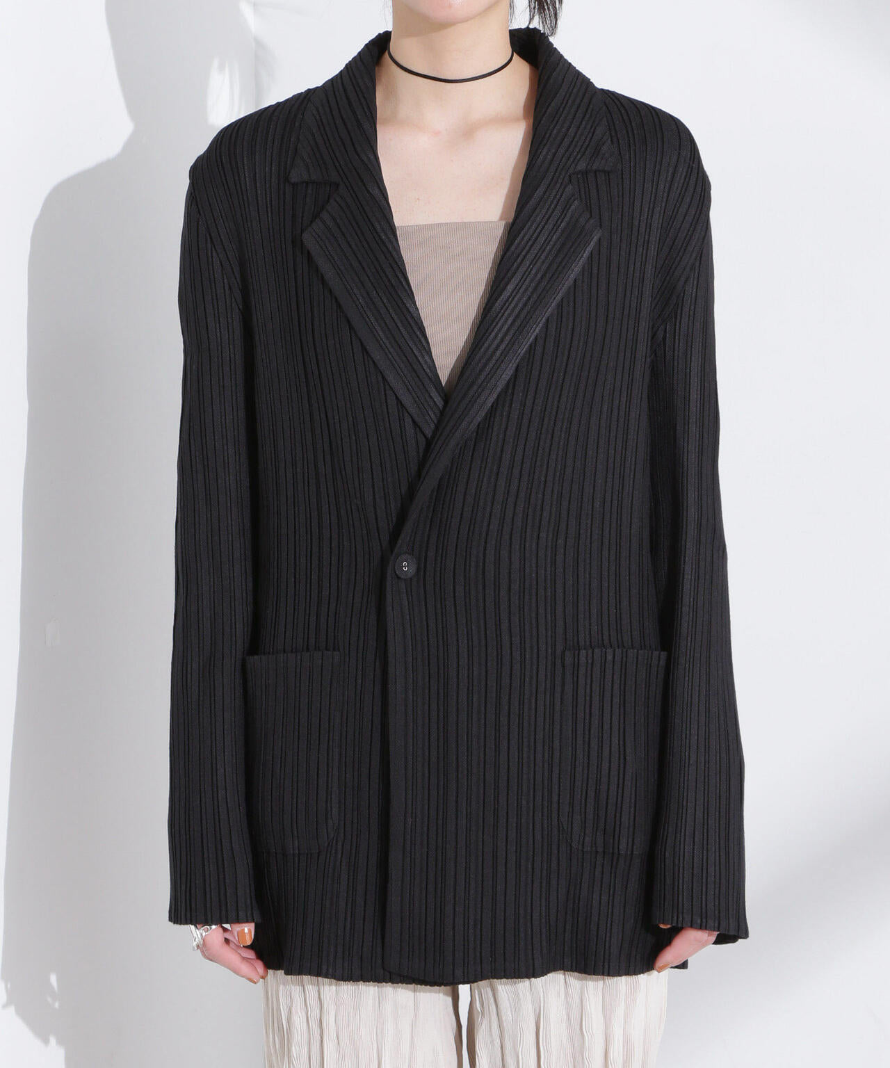 Gongdid Design/Cotton pleated blazer（セットアップ可） 6715116008