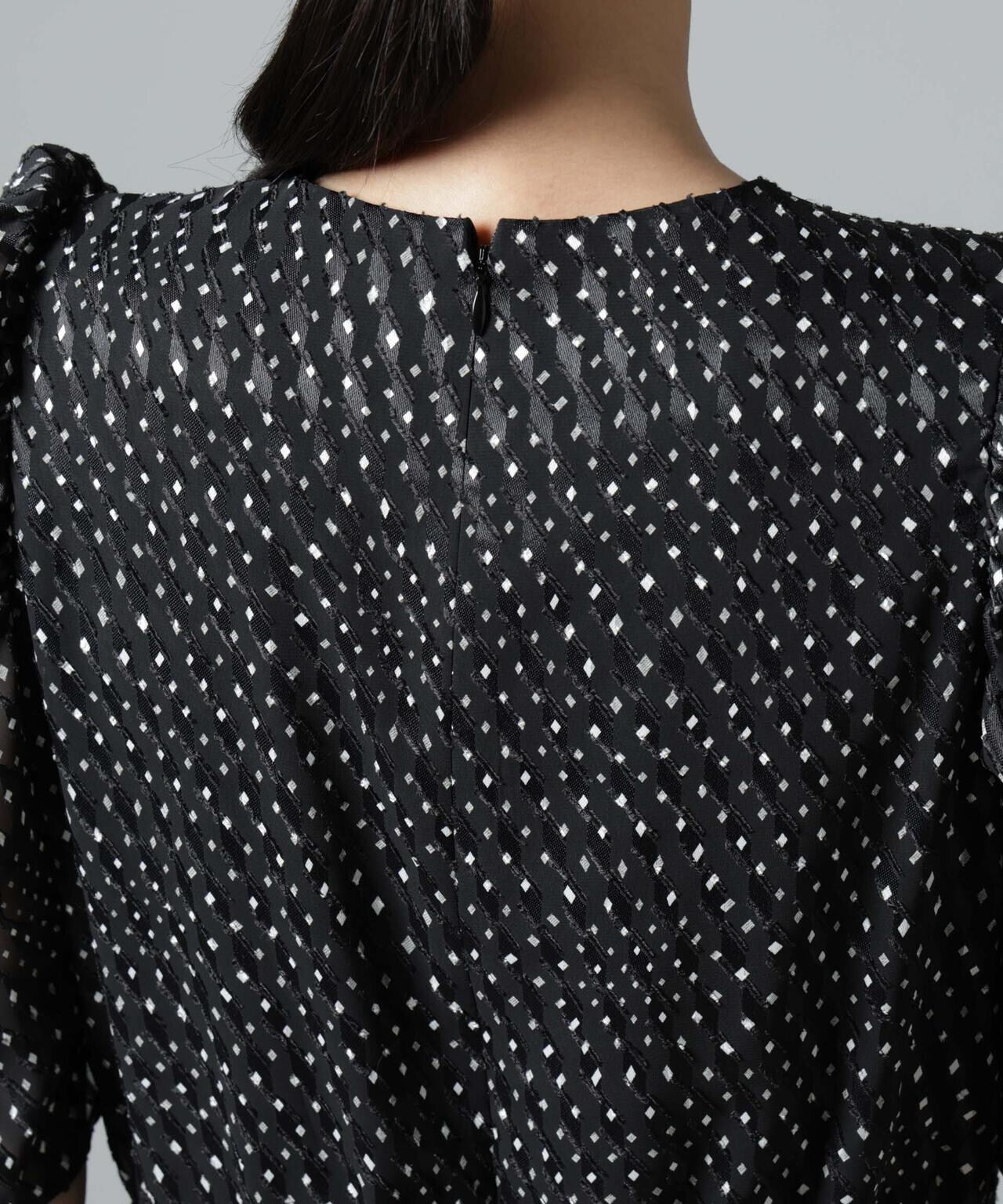 troisiemechaco/カットジャガードワンピース 6715119061