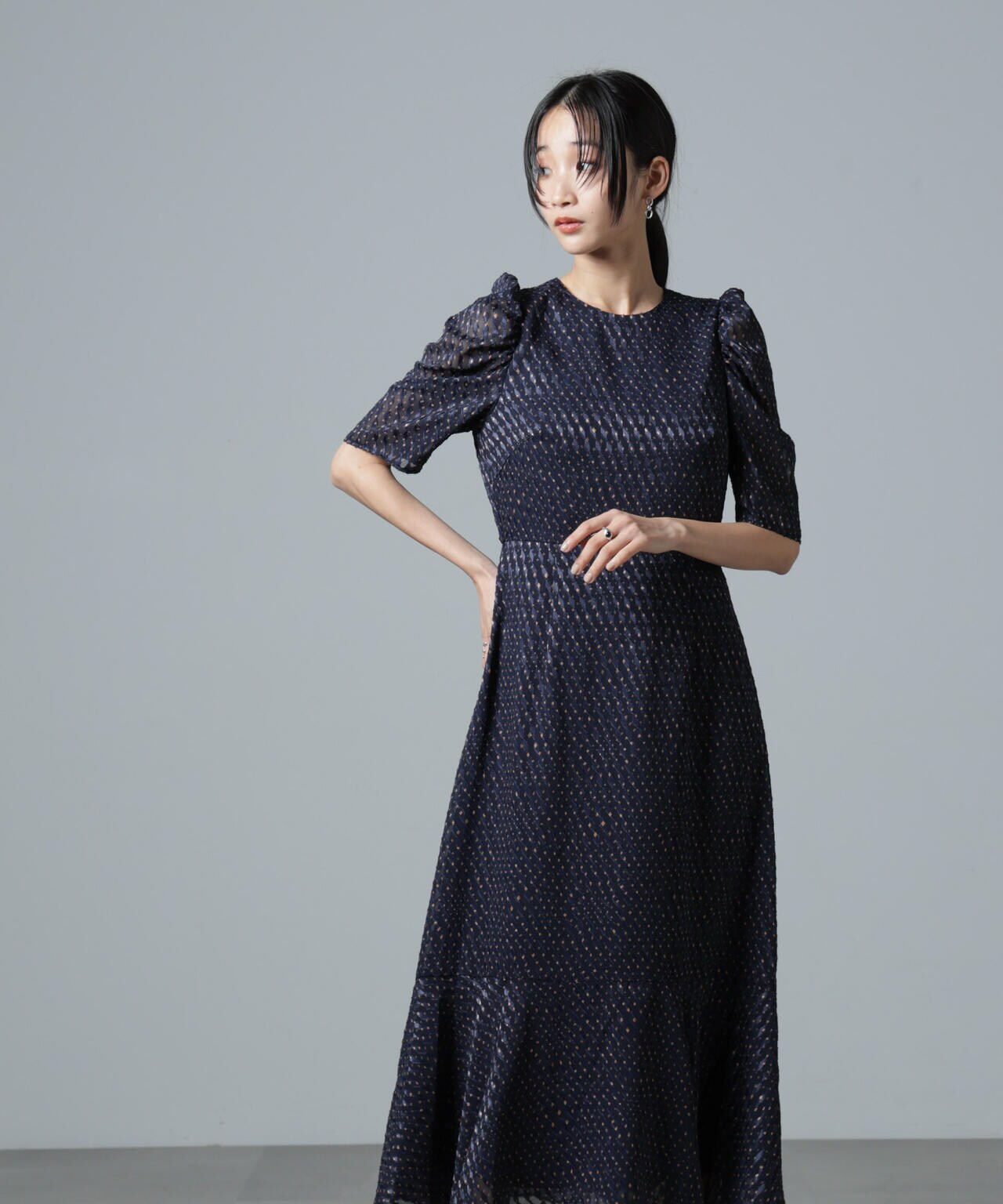 troisiemechaco / カットジャガード ワンピース