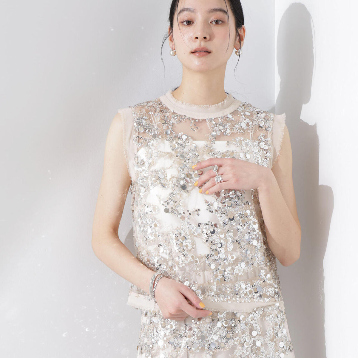 半額以下で買えるクーポン特集 UND BAUM PFERDGARTEN 可） セットアップ トップス（ Sequins / トップス