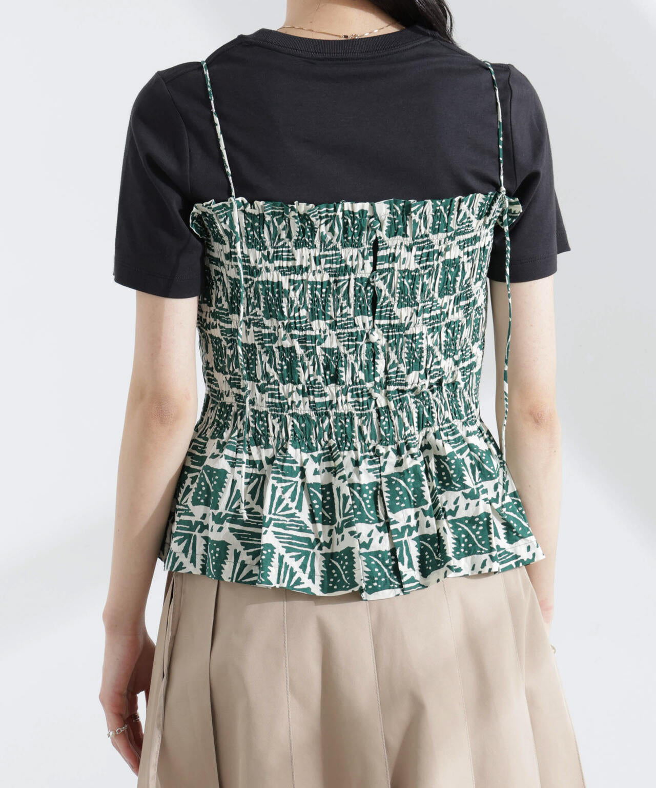 Sara mallika/COTTON POPLIN PRINT CAMI TOP 6715121010