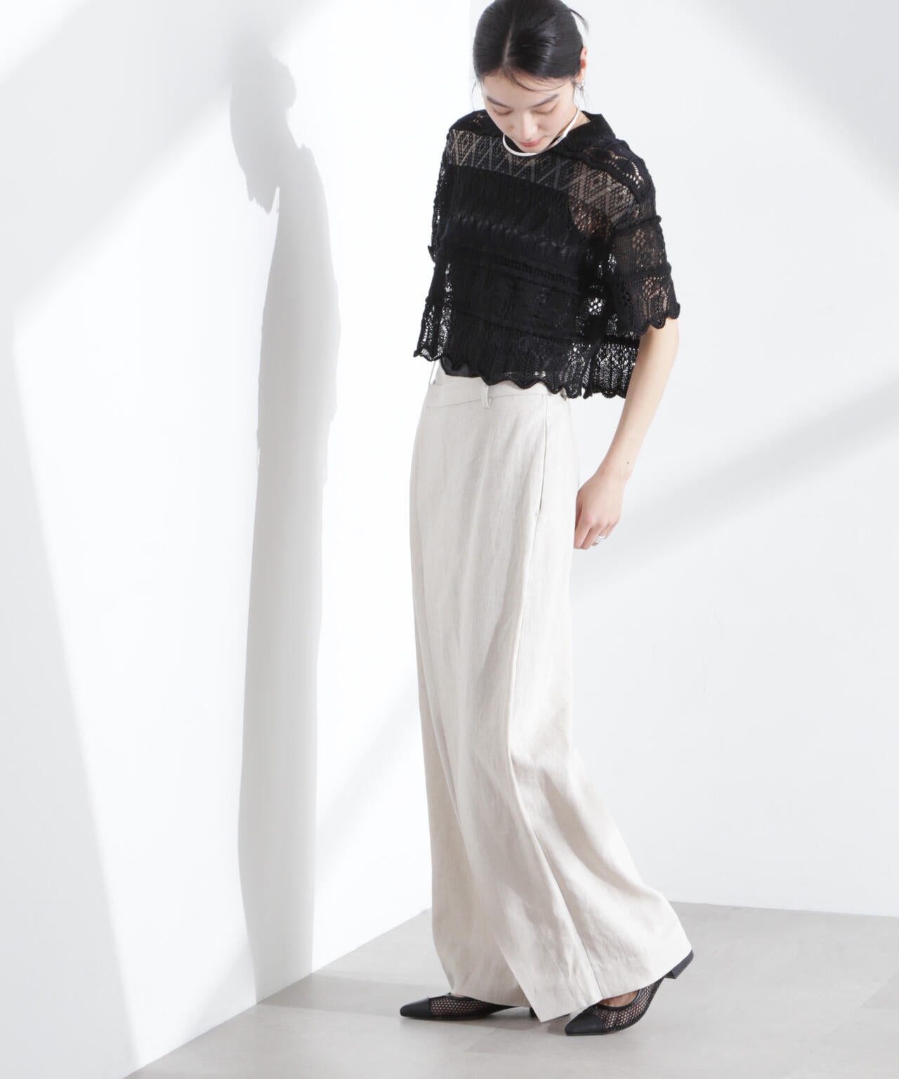 ODAKHA/crazy lace short knit 6715122026