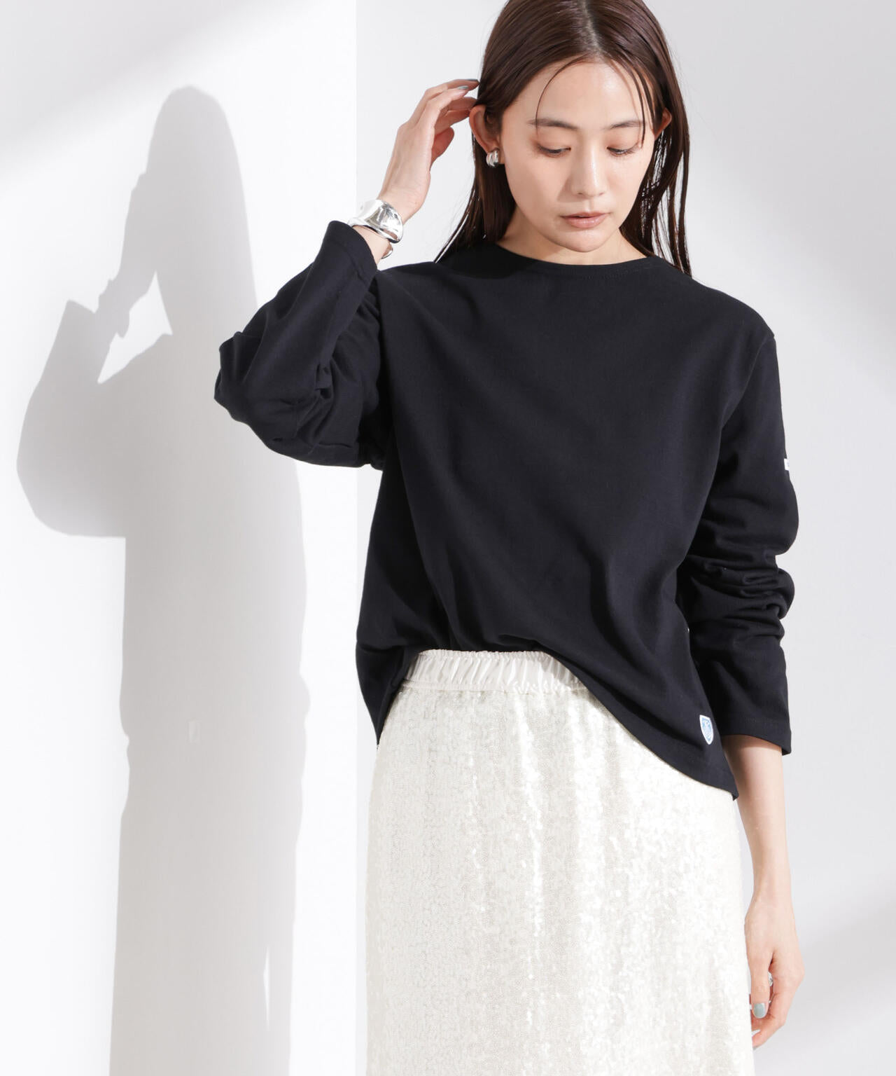 ORCIVAL/クルーネック ロングスリーブ PO 6715123080
