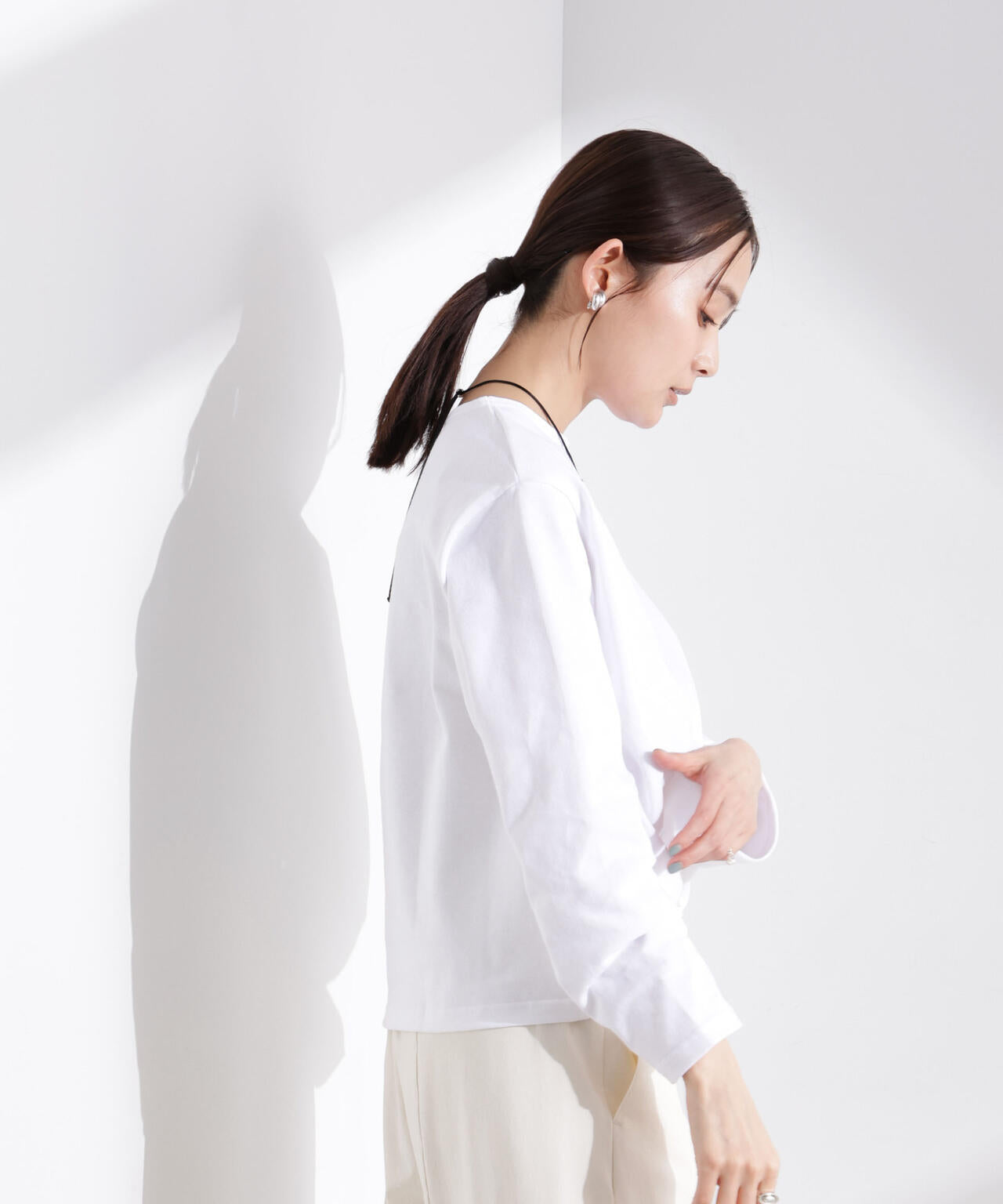 ORCIVAL/クルーネック ロングスリーブ PO 6715123080