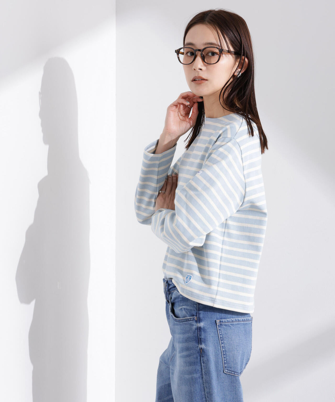ORCIVAL/クルーネック ロングスリーブ PO 6715123080