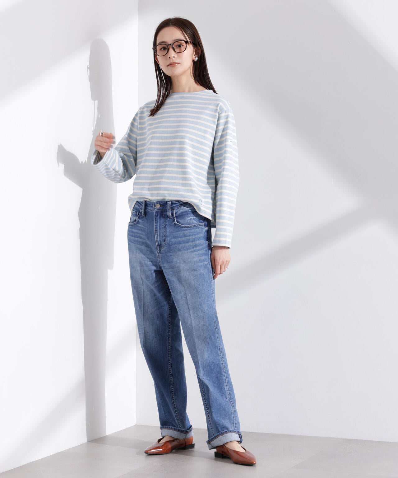 ORCIVAL/クルーネック ロングスリーブ PO 6715123080