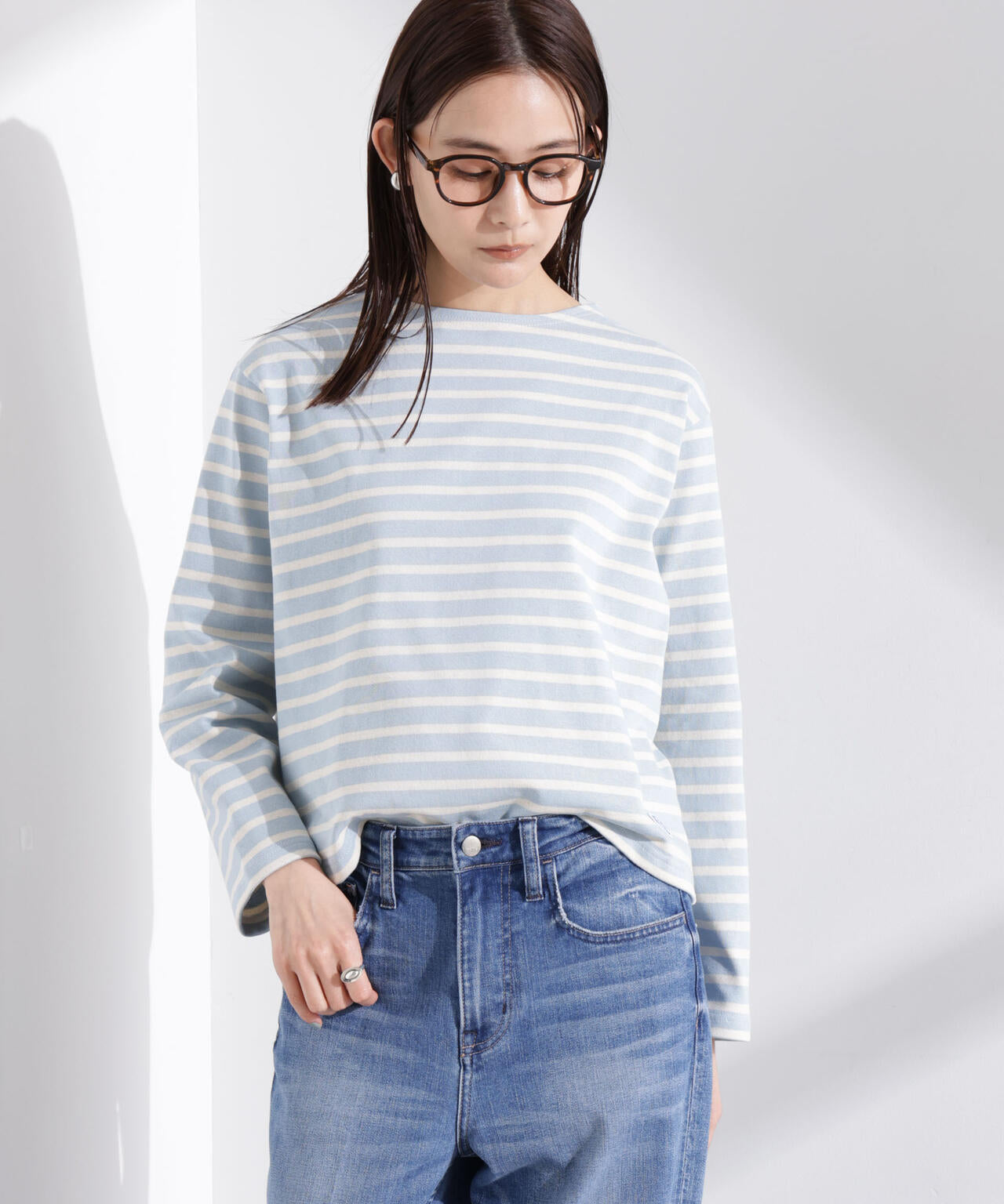 ORCIVAL/クルーネック ロングスリーブ PO 6715123080
