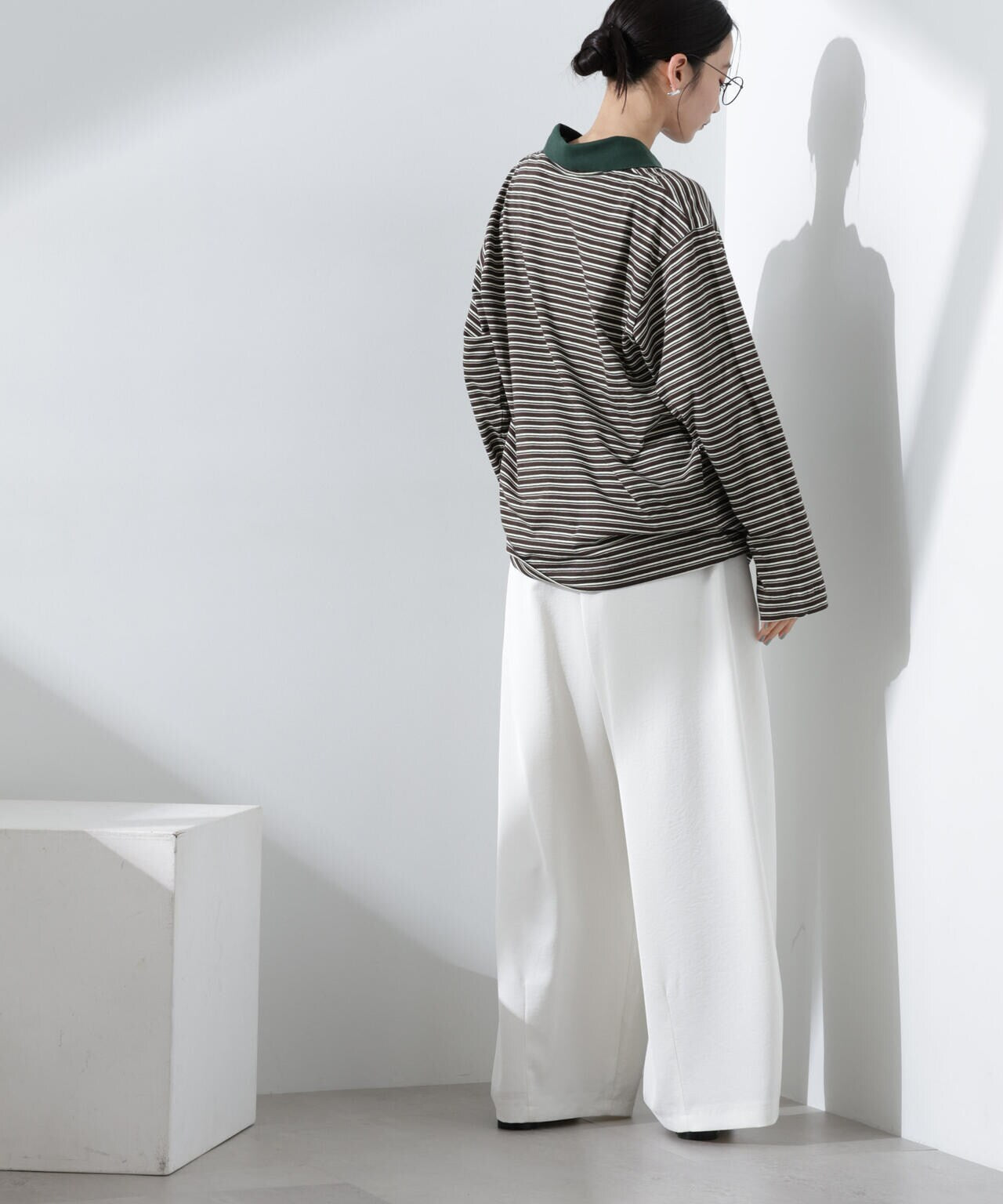 BAUM UND PFERDGARTEN / JEANNI Brown Polo Stripe