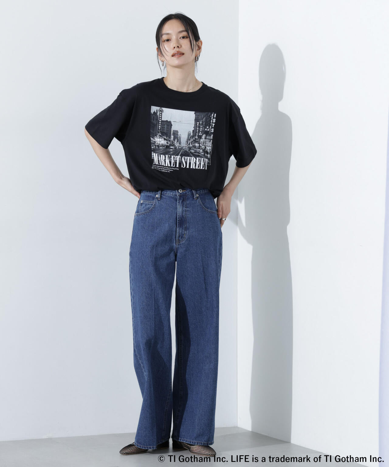 GOOD ROCK SPEED/LIFE PICTURE COLLECTION フォトプリントTシャツ ブラック 6715124024