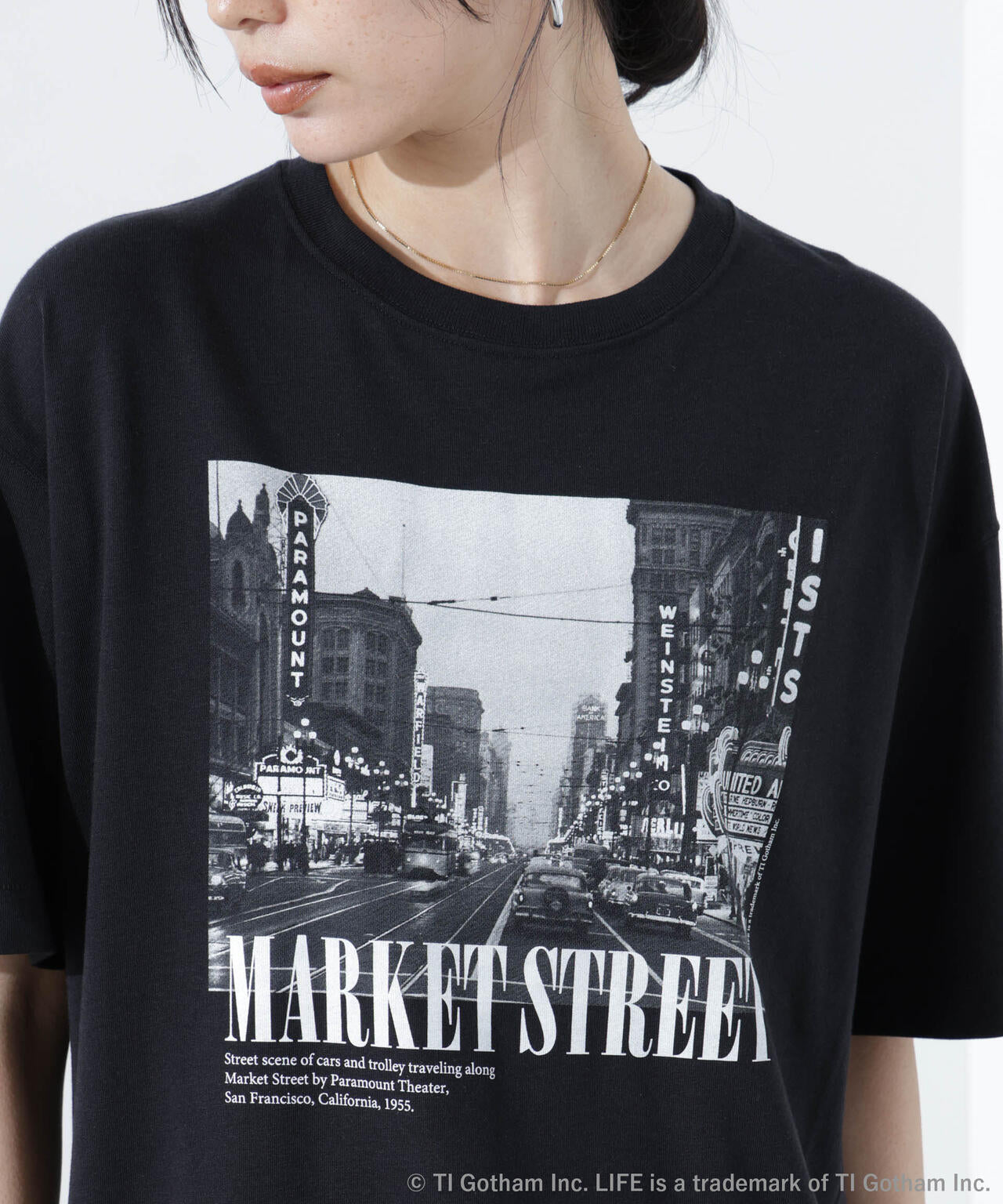 GOOD ROCK SPEED/LIFE PICTURE COLLECTION フォトプリントTシャツ ブラック 6715124024