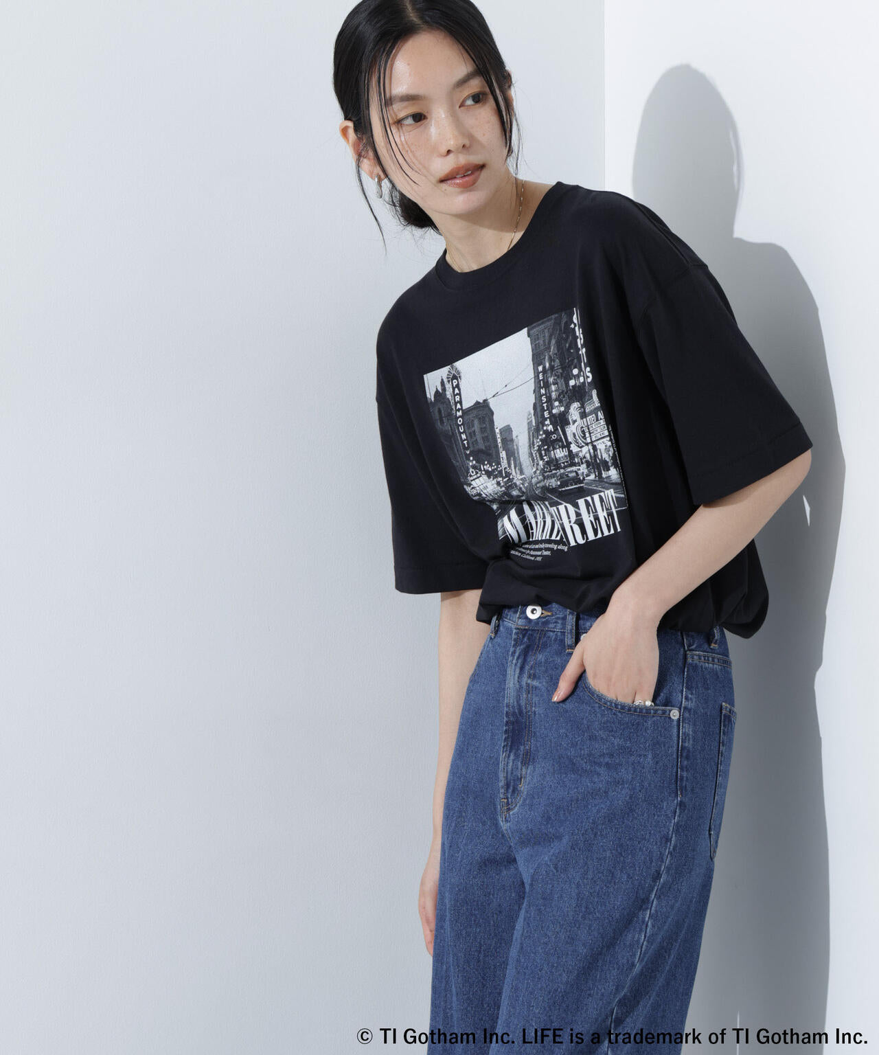 GOOD ROCK SPEED/LIFE PICTURE COLLECTION フォトプリントTシャツ ブラック 6715124024