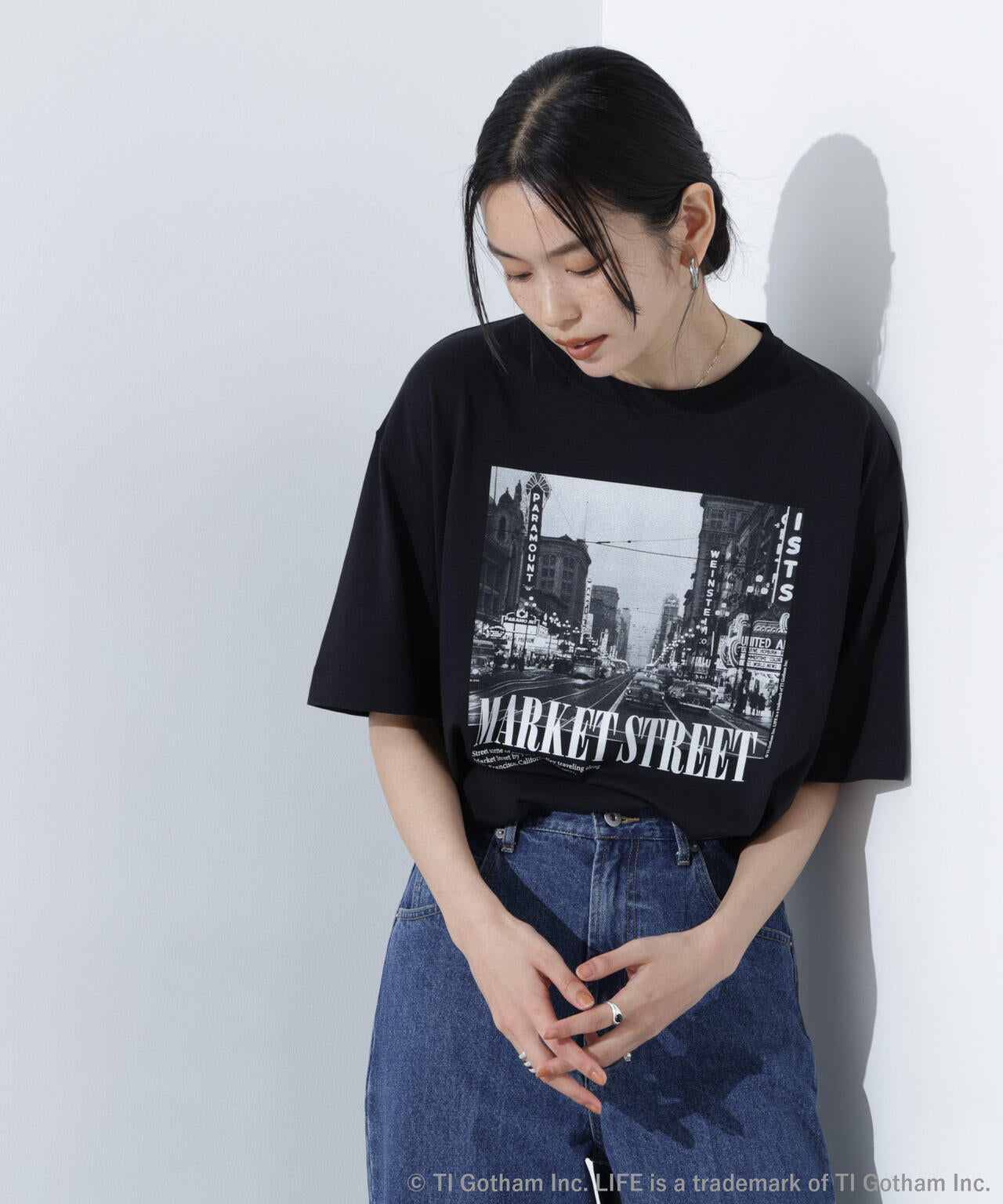 GOOD ROCK SPEED/LIFE PICTURE COLLECTION フォトプリントTシャツ ブラック 6715124024