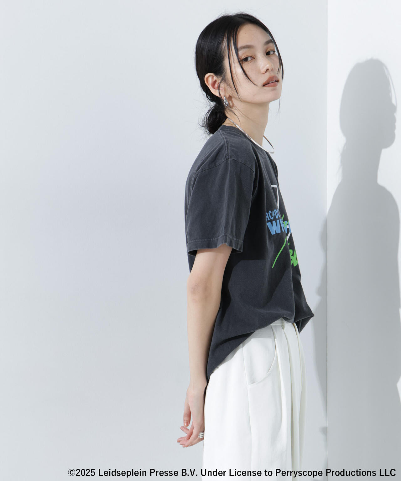 GOOD ROCK SPEED/AC/DC プリントTシャツ チャコール 6715124027