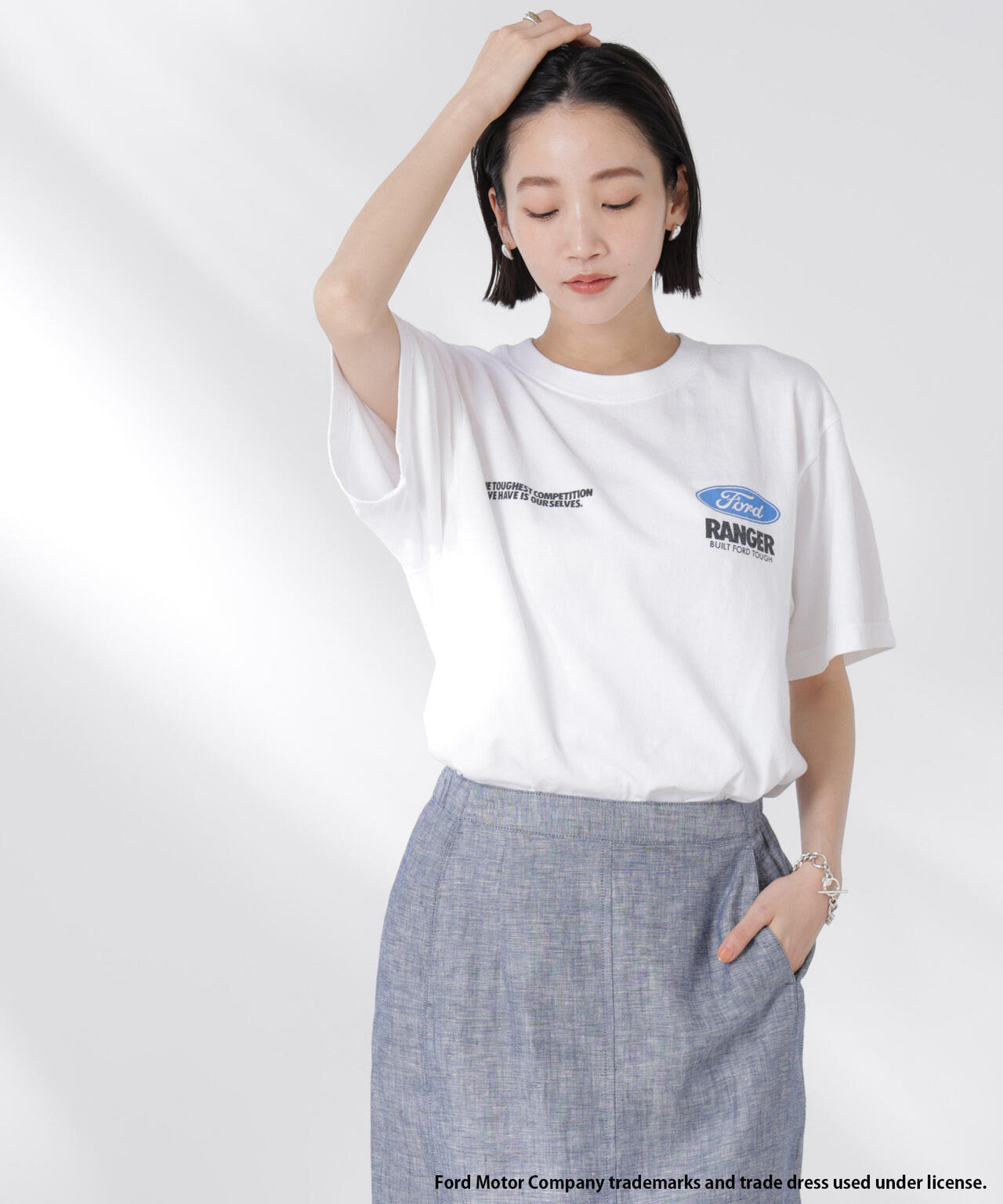 GOOD ROCK SPEED / Ford Tシャツ ホワイト
