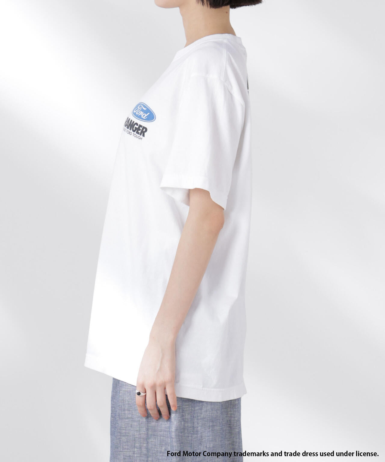 GOOD ROCK SPEED / NYC プリント ロングスリーブ Tee ホワイト