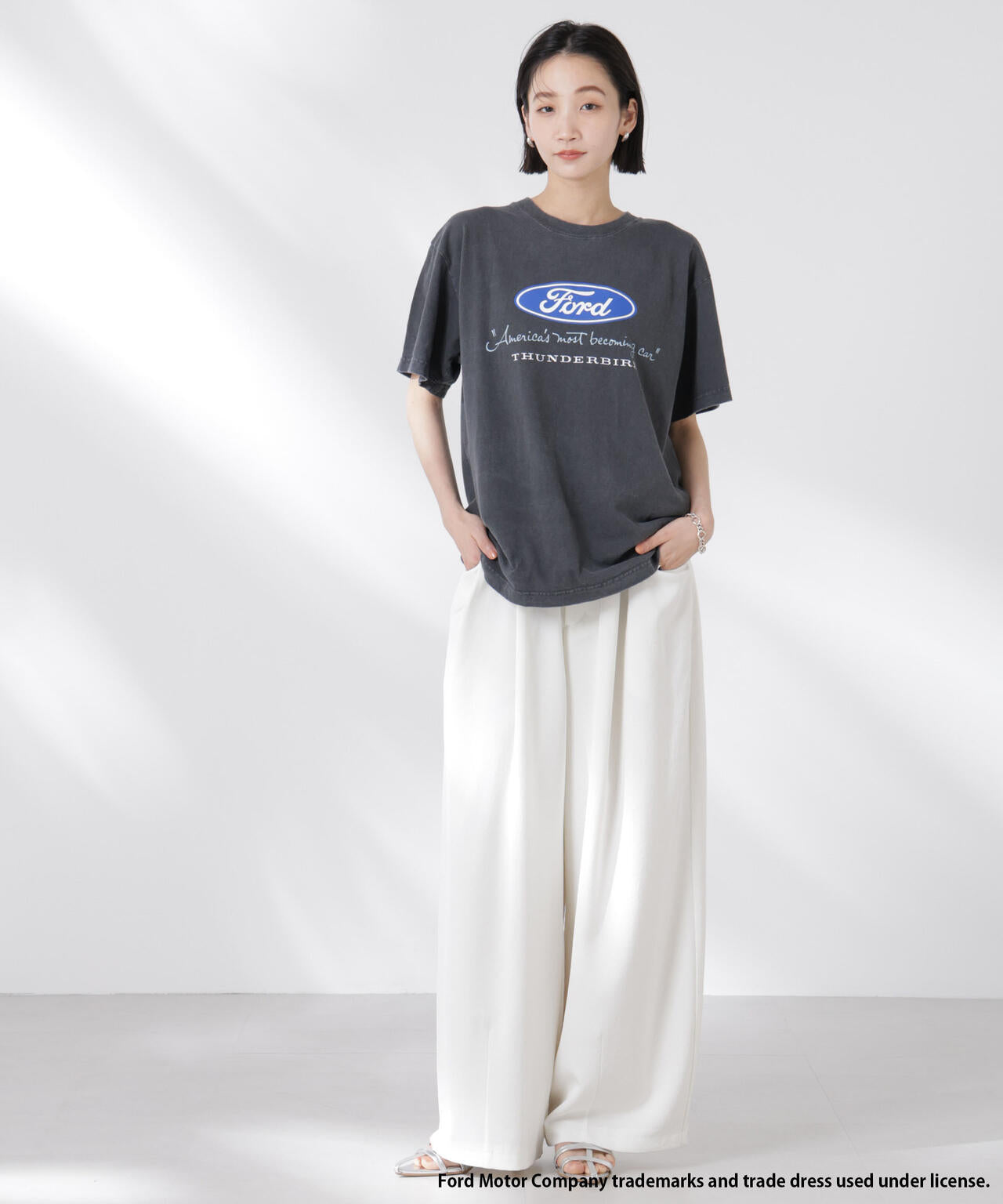 GOOD ROCK SPEED/Ford Tシャツ チャコール 6715124046