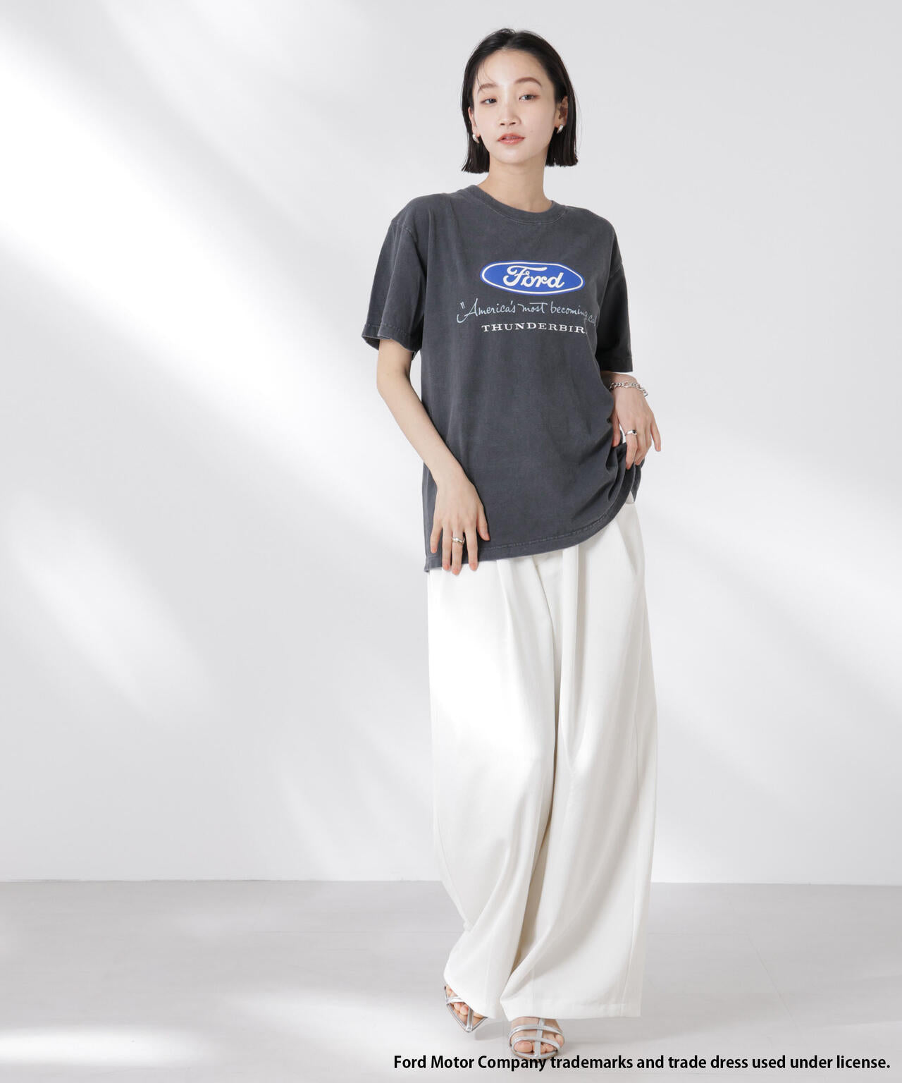 GOOD ROCK SPEED/Ford Tシャツ チャコール 6715124046