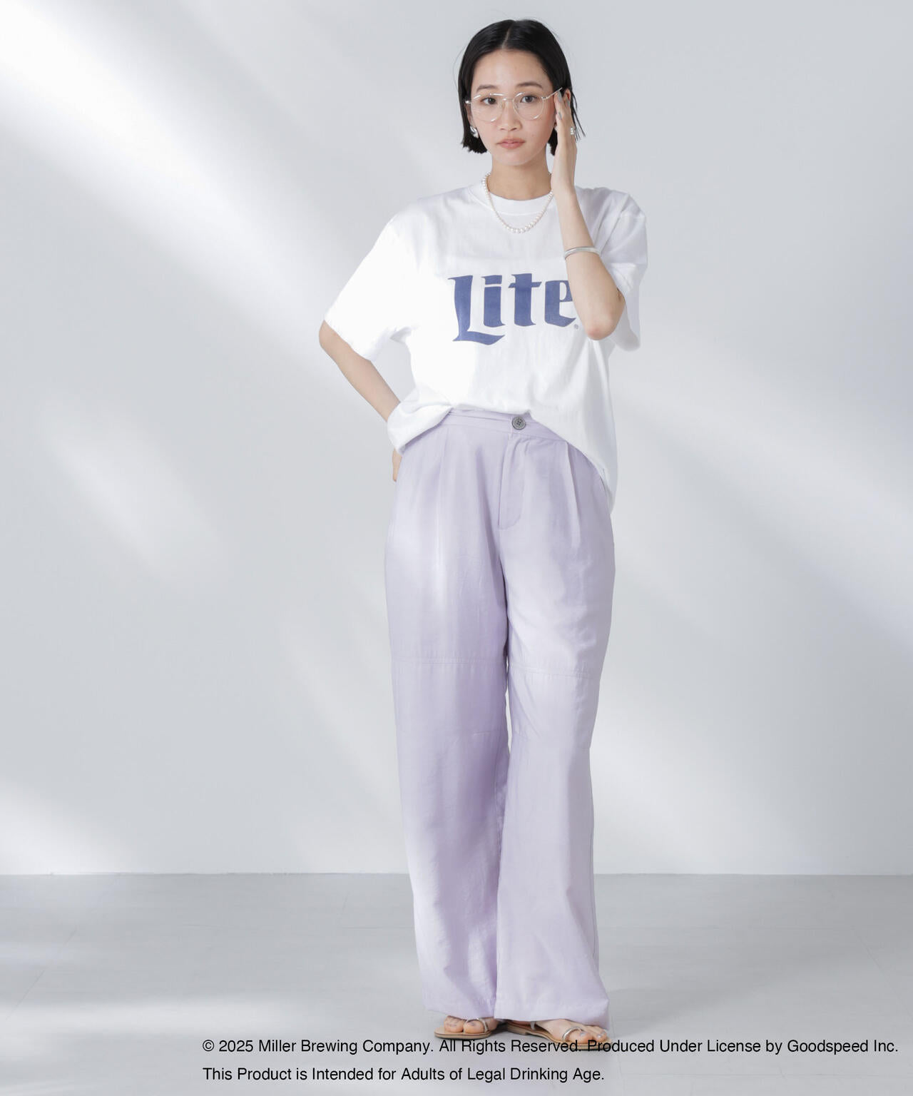 GOOD ROCK SPEED / Miller LITE Tシャツ ホワイト