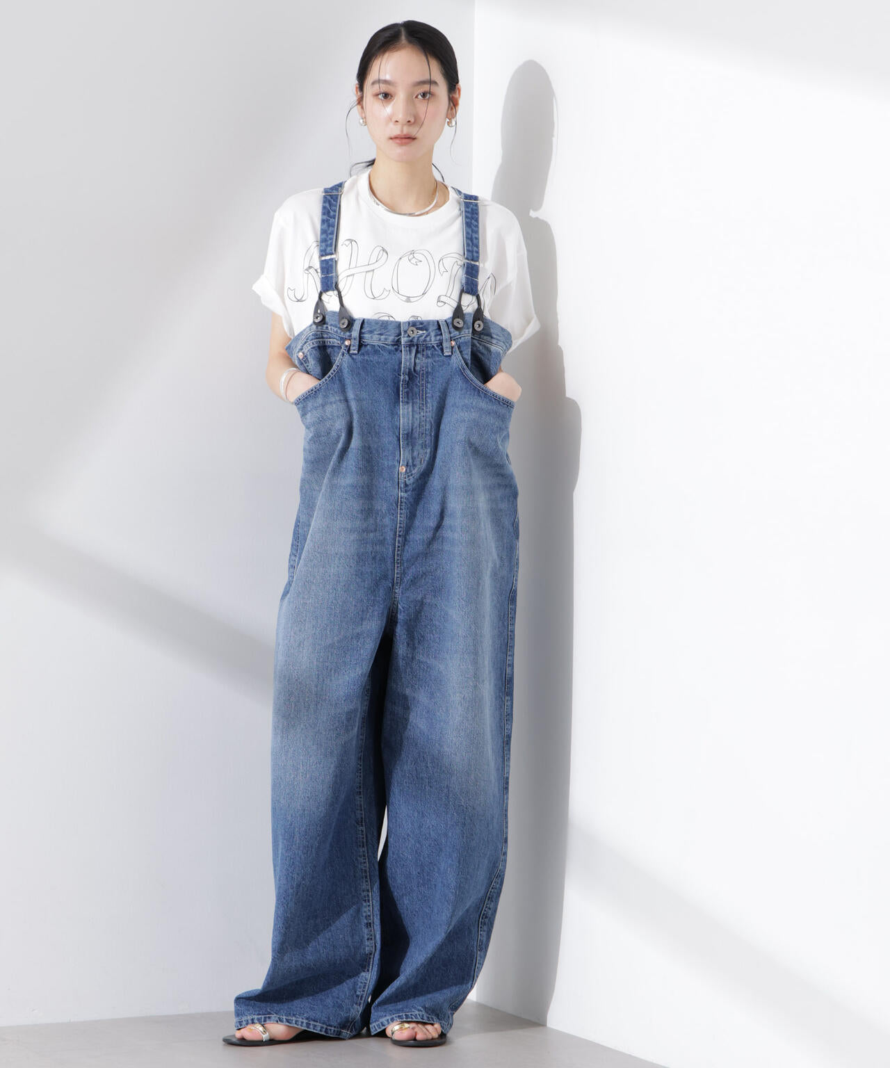 RhodolirioN/5Pockets Suspender Pants Denim 6715127038
