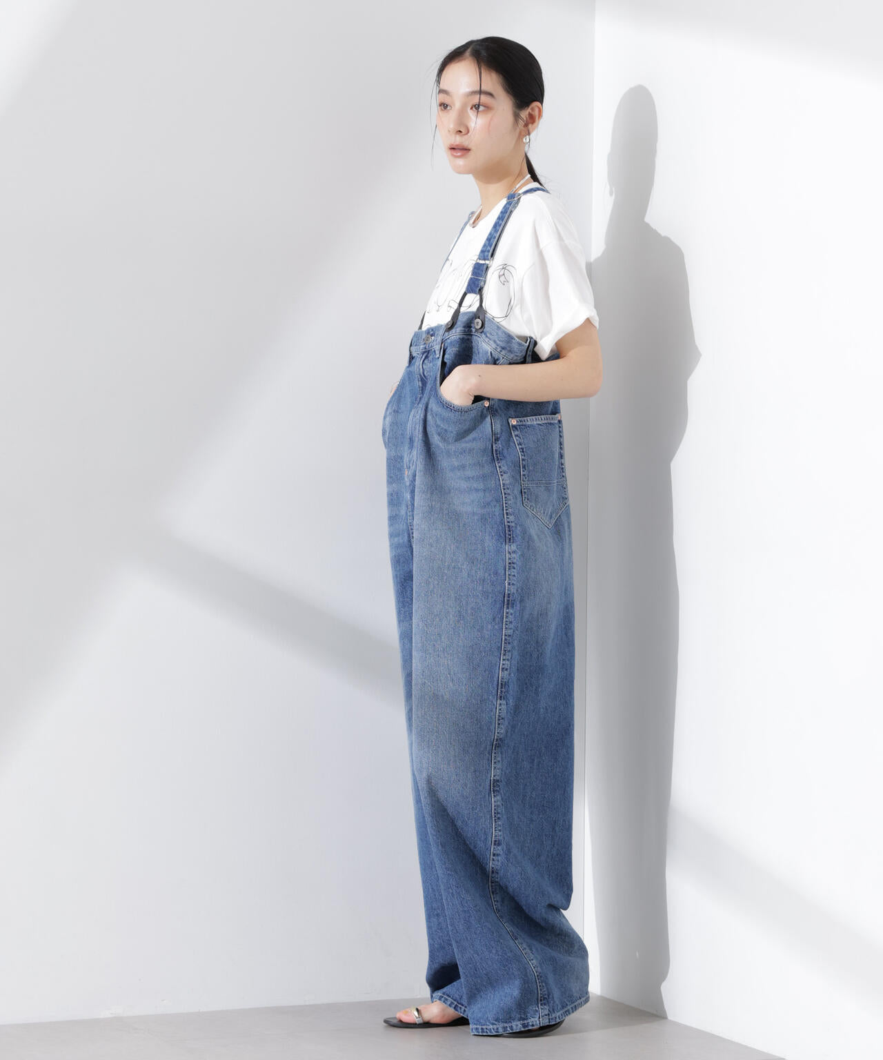RhodolirioN/5Pockets Suspender Pants Denim 6715127038