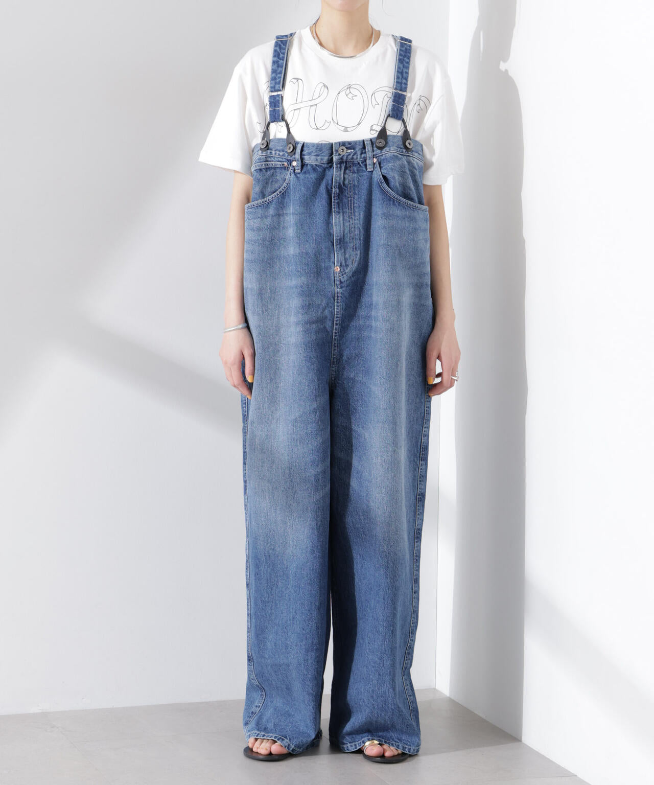 RhodolirioN/5Pockets Suspender Pants Denim 6715127038