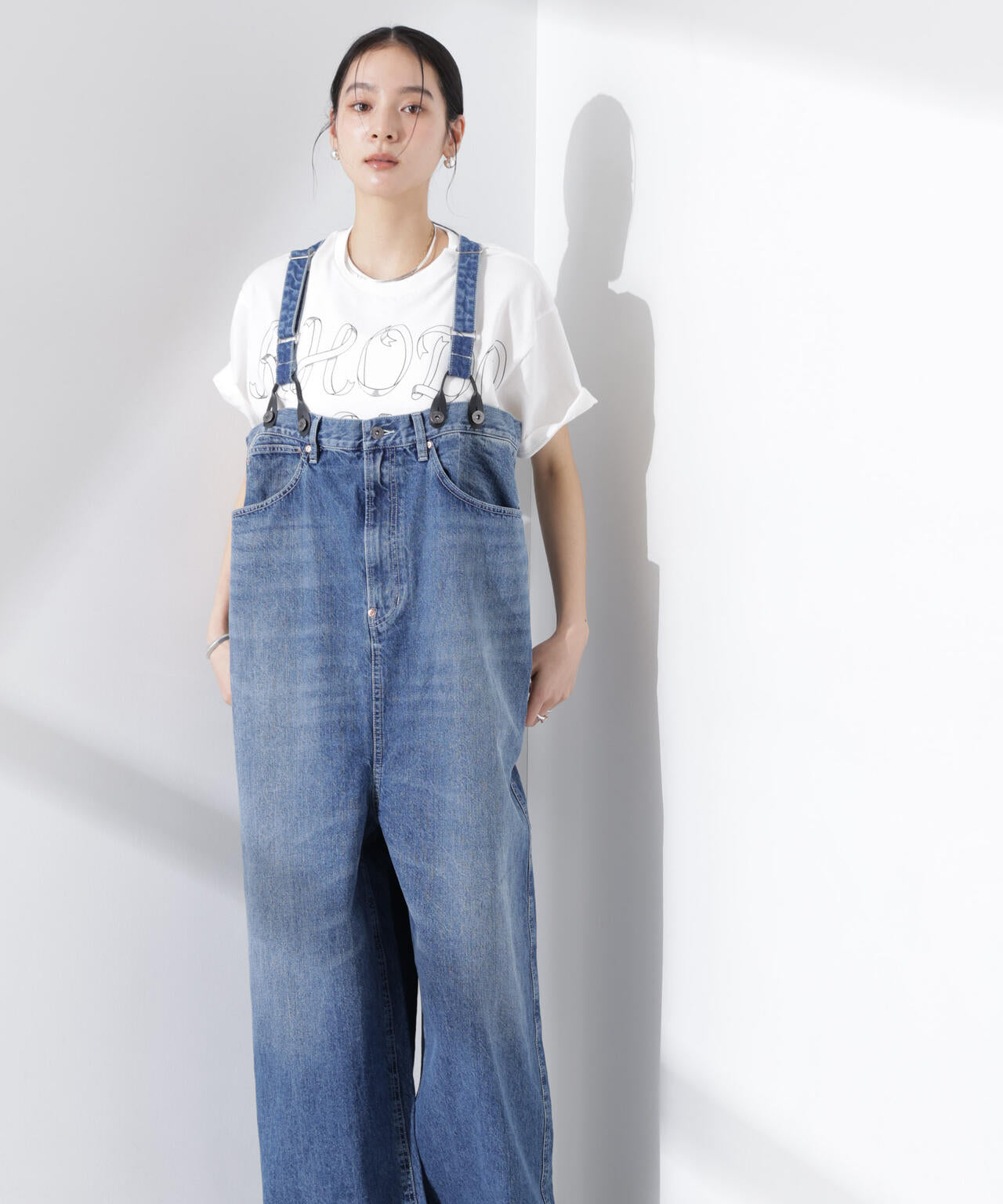 RhodolirioN/5Pockets Suspender Pants Denim 6715127038