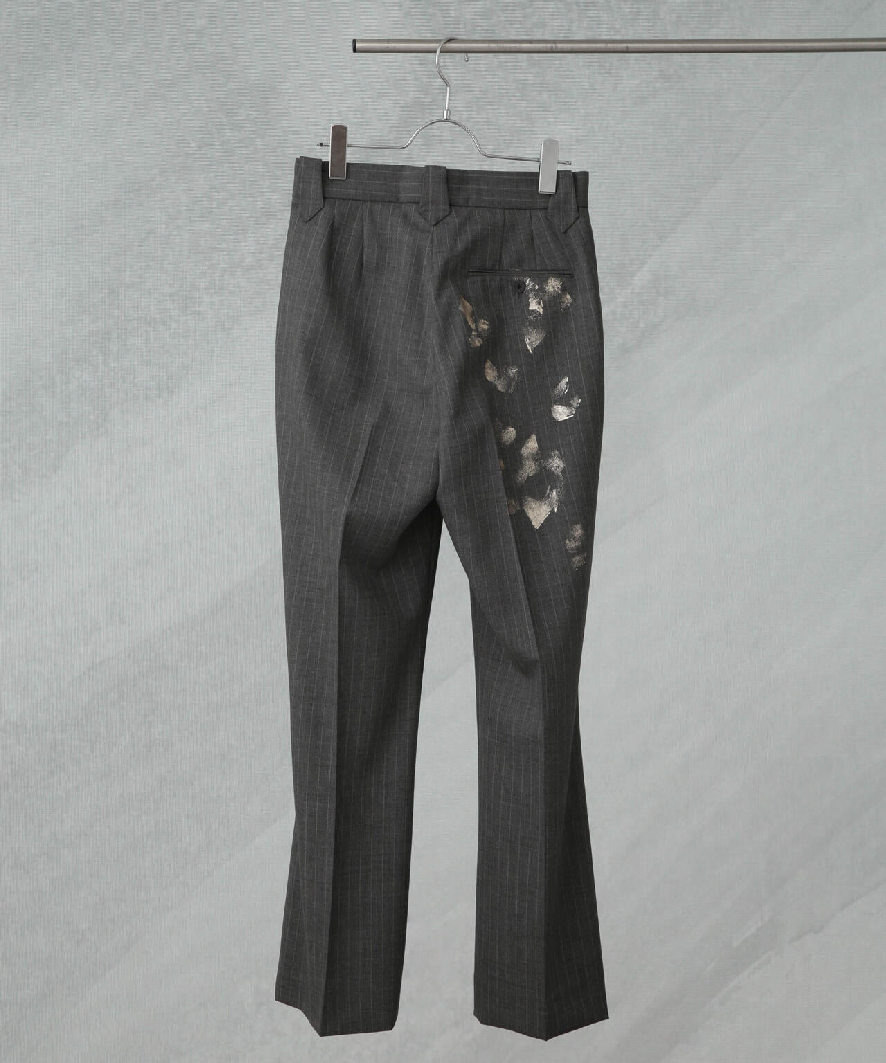 ANTHEM A / WOOL STRIPE WESTERN SLACKS 