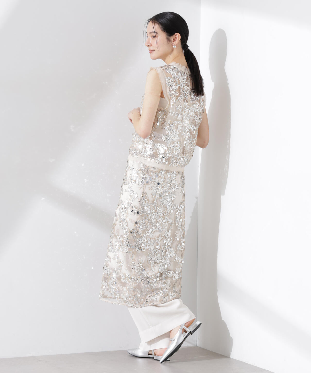 BAUM UND PFERDGARTEN/Sequins スカート（セットアップ可） 6715130011