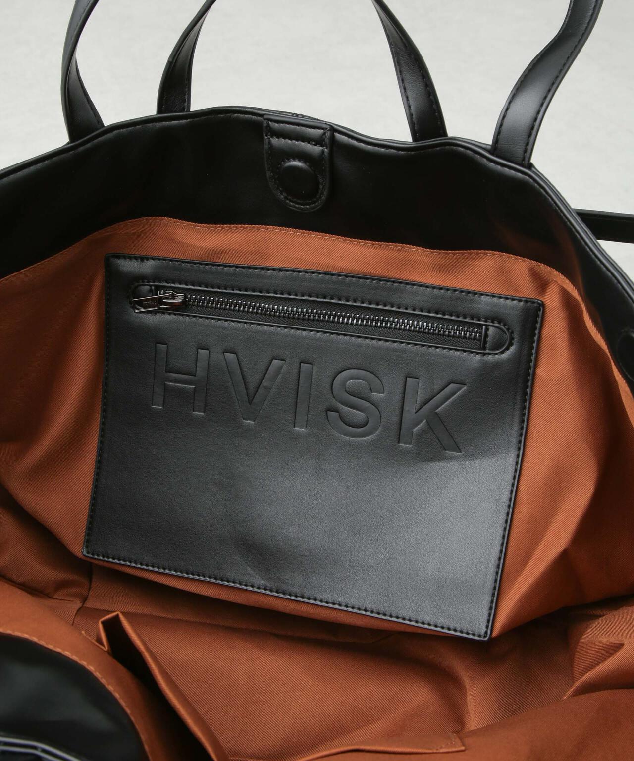 ニット素材●HVISK●CRUISE大き目のトートバッグ HVISK（ヴィスク）の「HVISK / CRUISE KNIT NET(クルーズニット