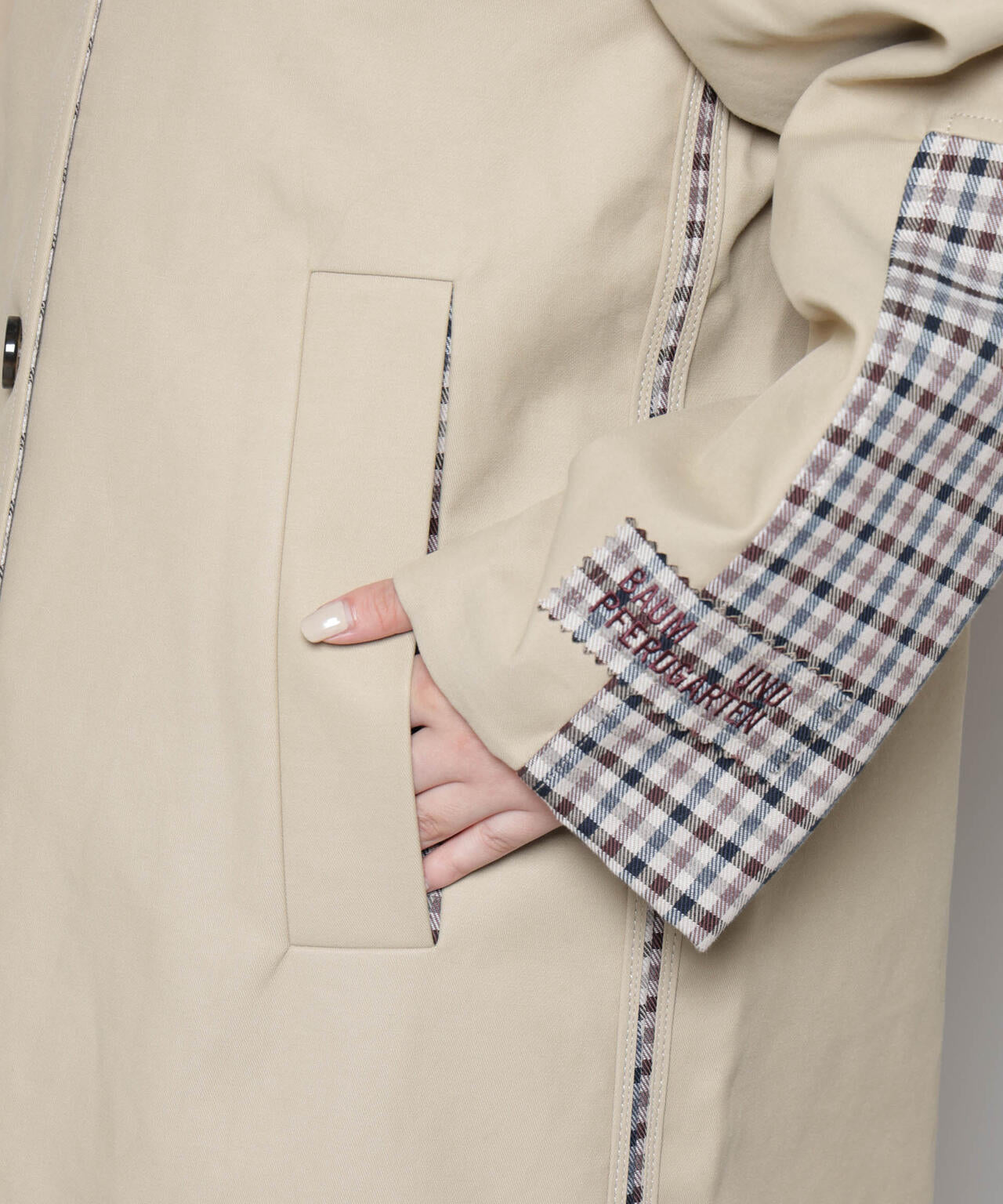 BAUM UND PFERDGARTEN/Bonded Cotton ステンカラーコート 6715211057