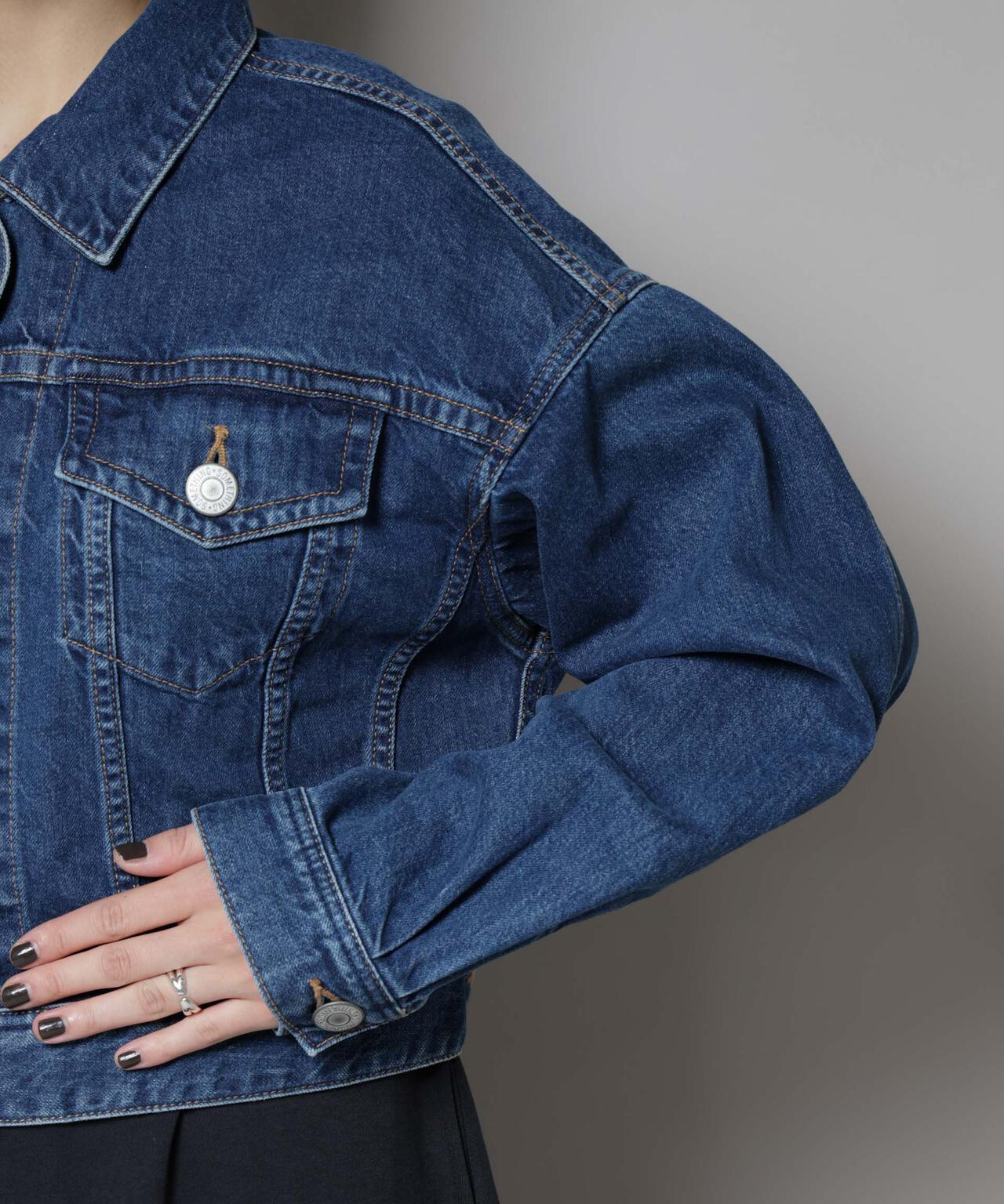 SOMETHING / BIG DETAIL DENIM JACKET