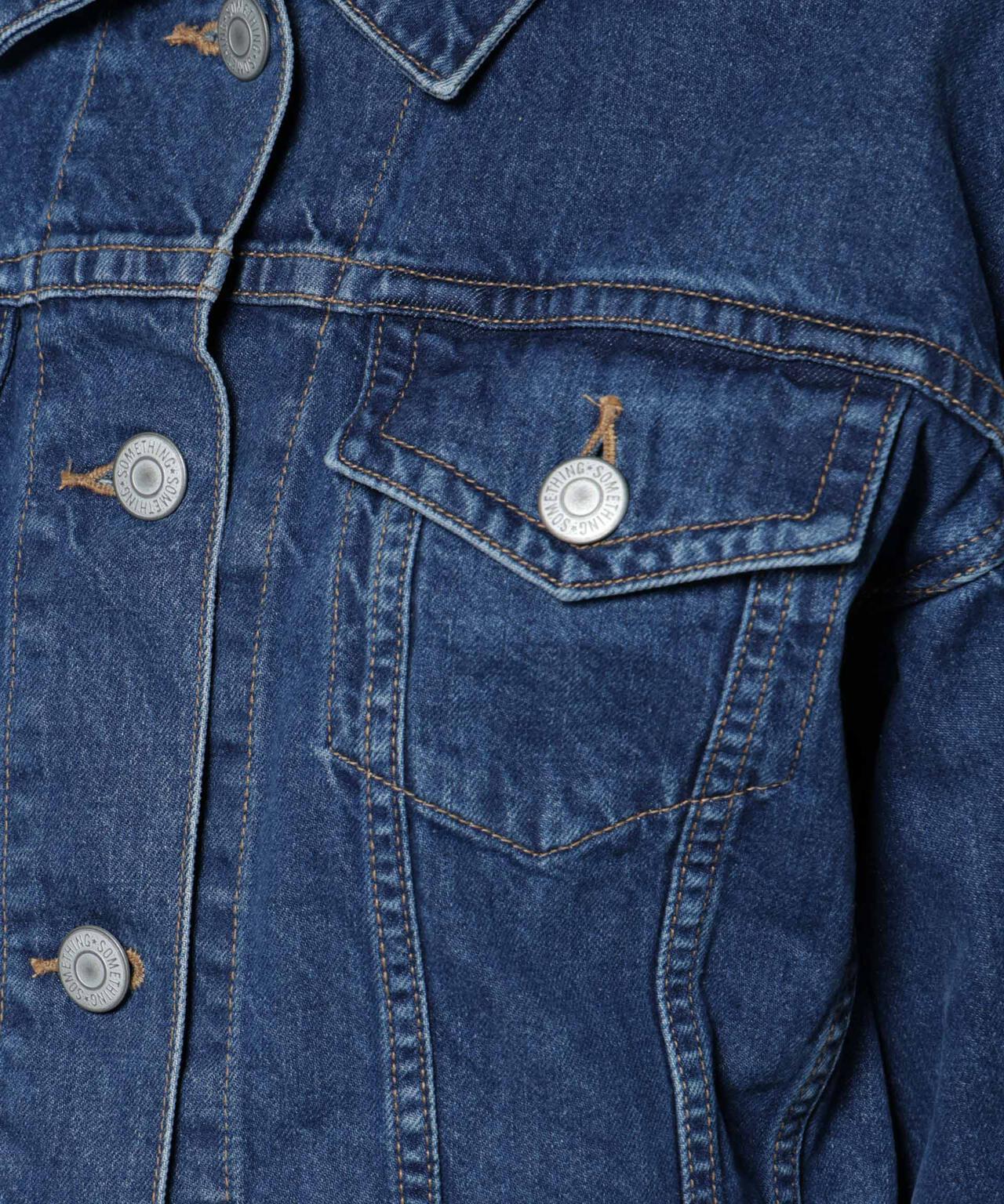 SOMETHING / BIG DETAIL DENIM JACKET