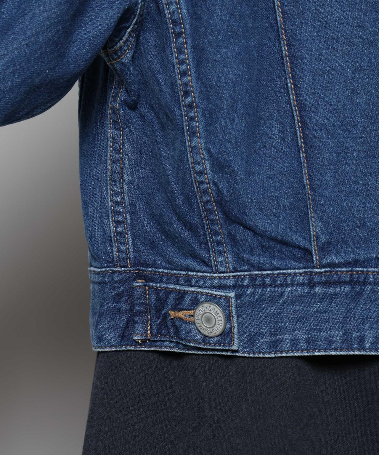 SOMETHING / BIG DETAIL DENIM JACKET