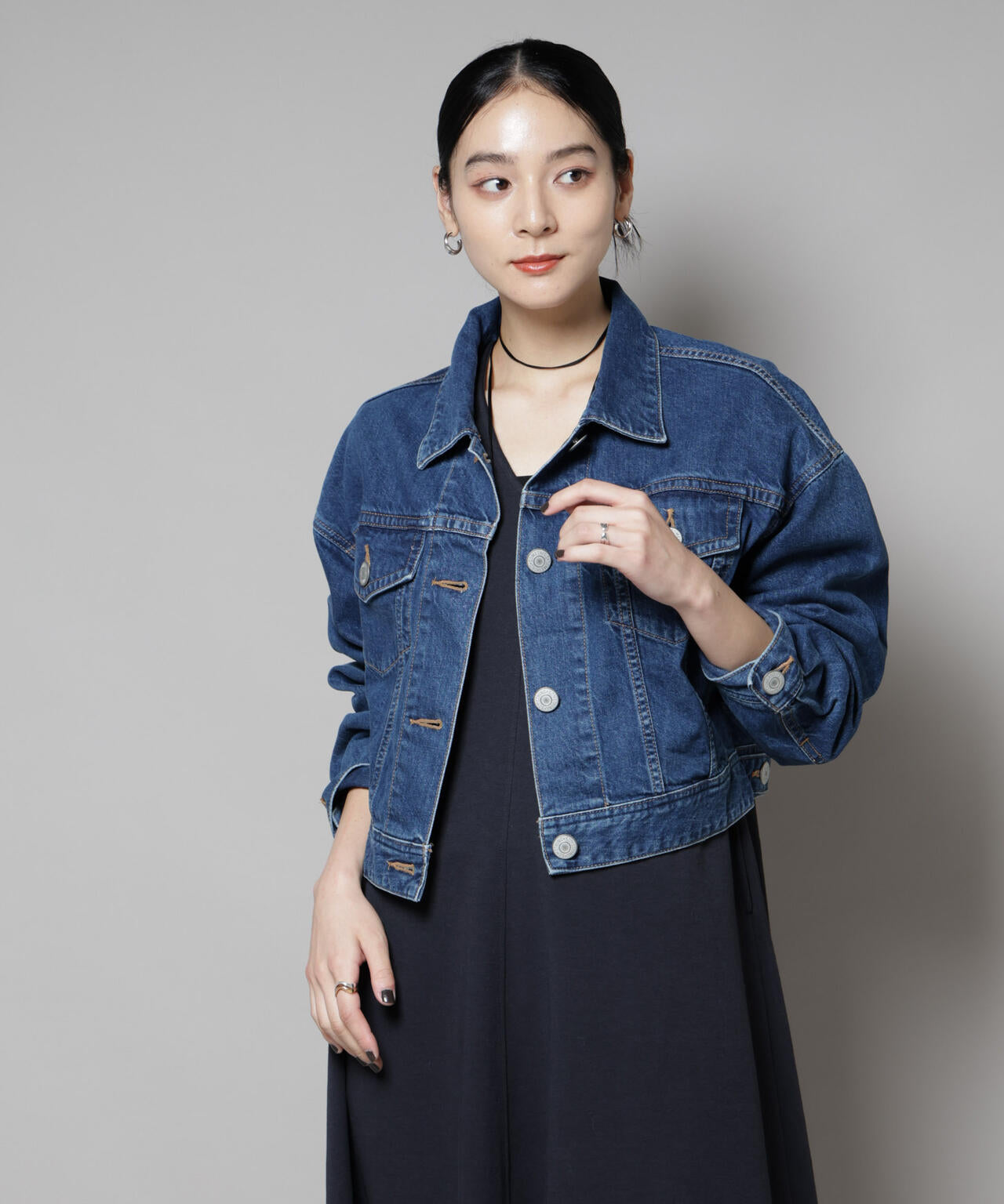 SOMETHING / BIG DETAIL DENIM JACKET