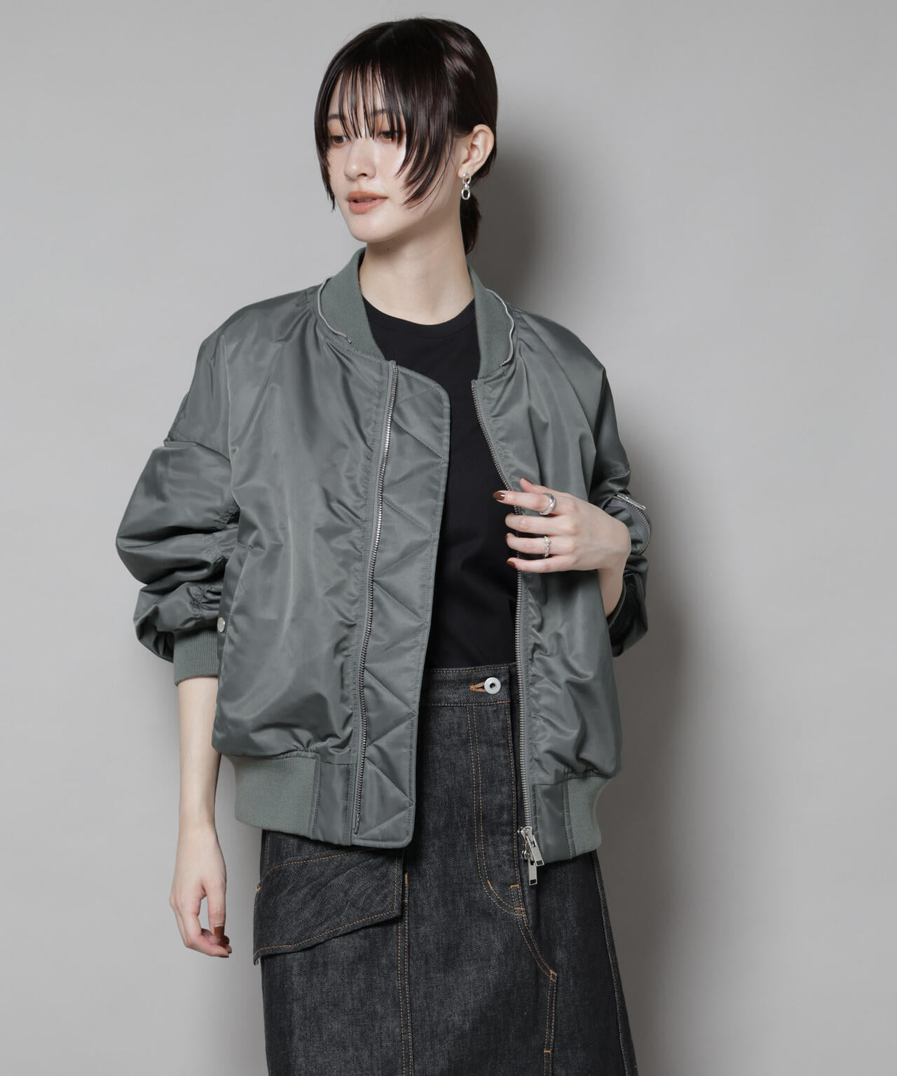 upper hights/THE U-2 HOODIE　ARMY 6715212009